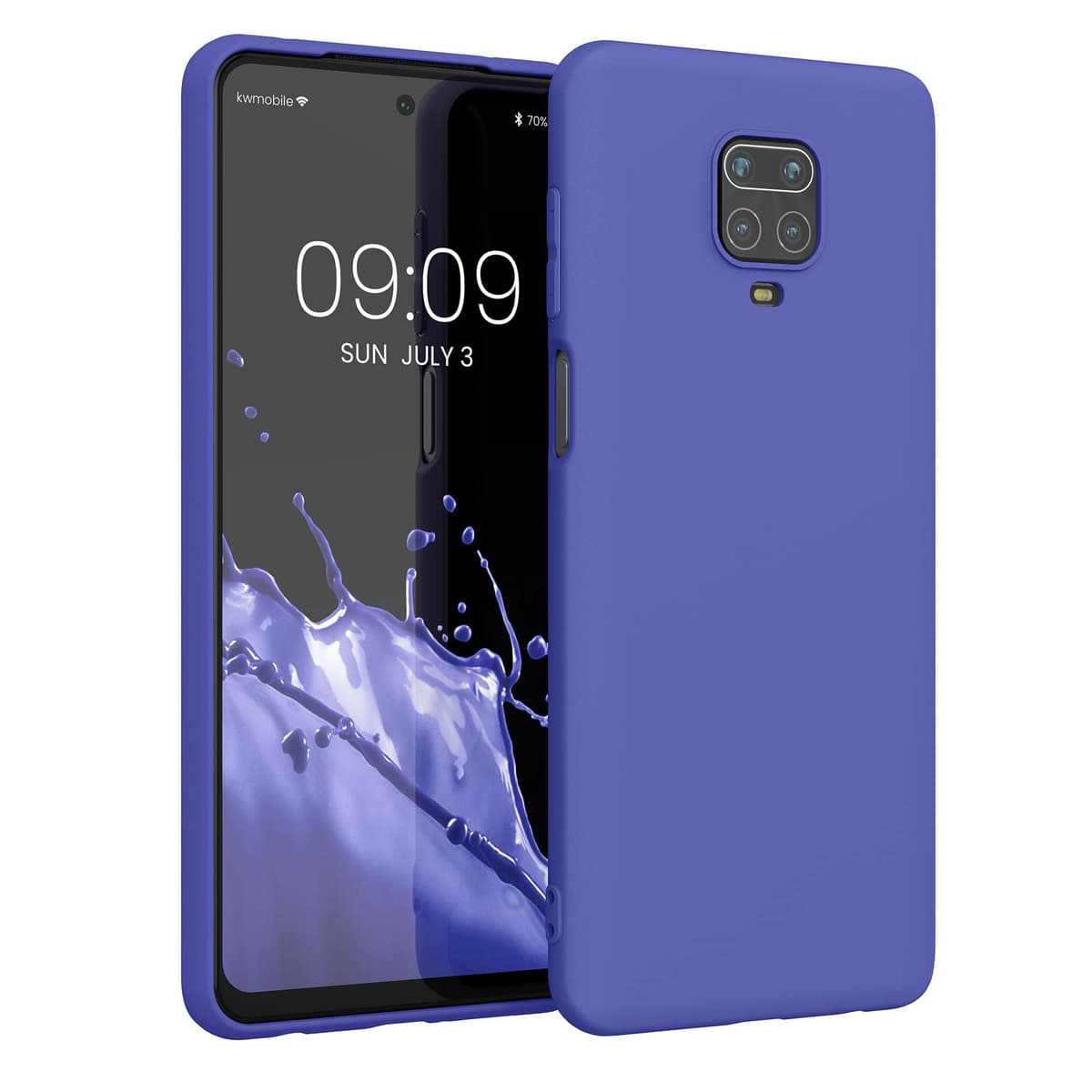 kwmobile Carcasa Compatible con Xiaomi Redmi Note 14 Pro 5G / Poco X7 Funda - Funda Ultrafina de TPU con Bordes elevados - Lavanda Metalizado — view 274