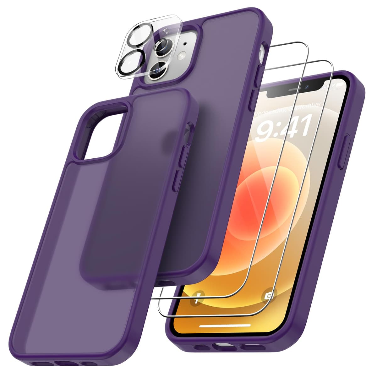 FLLAO 4 en 1 Funda para iPhone 15 con 2 Protector Pantalla y 1 Protector Lente Cámara, [Almohadilla de Aire integrada] Antigolpes Antiarañazos Carcasa 6,1 Pulgadas, Transparente — view 96