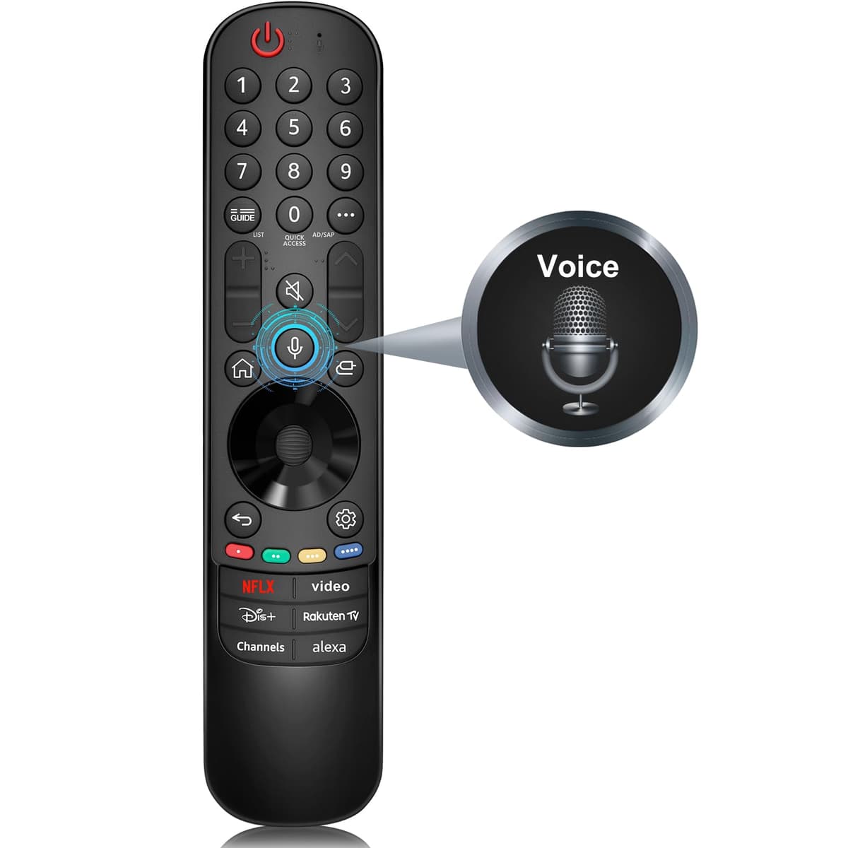 Mando Universal de Reemplazo para LG Smart TV, Control Remoto Infrarrojo Mejorado con Botones de Acceso Rápido para Netflix, Disney+ y Rakuten TV — view 11