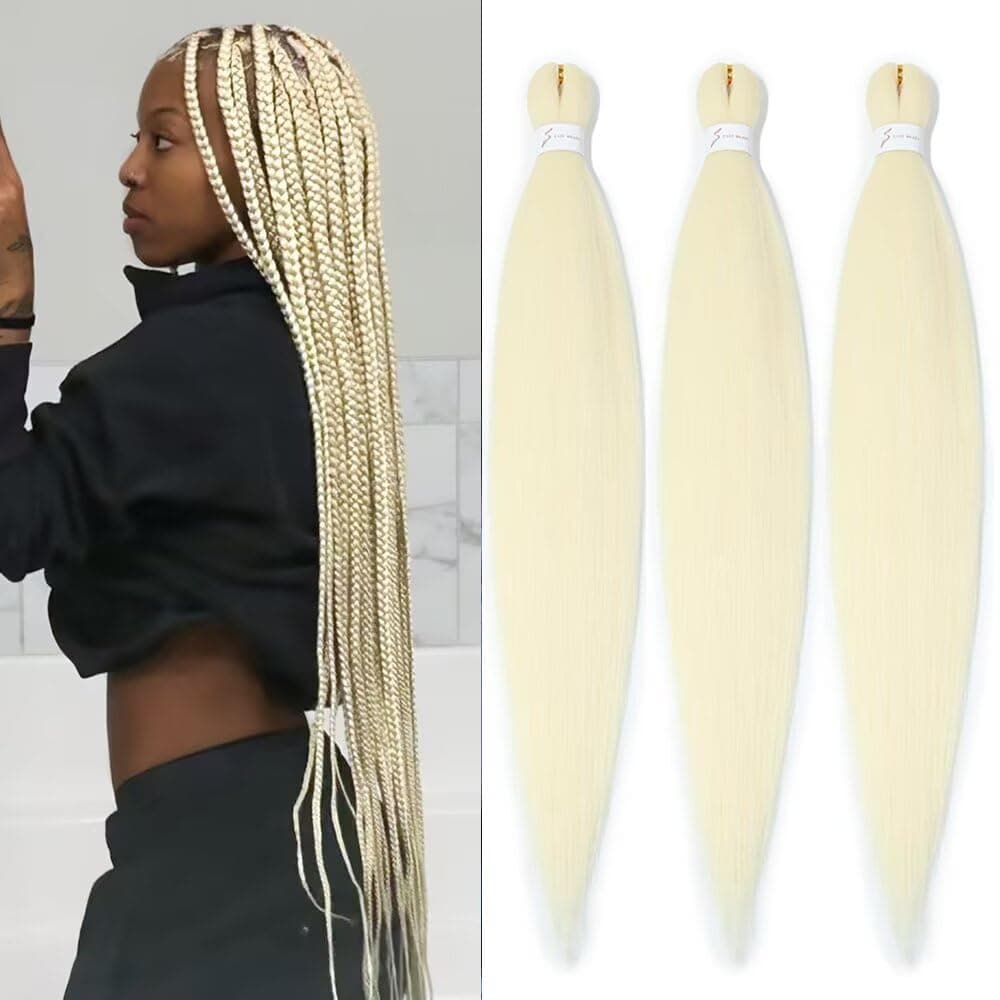 YDDM Capelli Per Treccine Africane Azul Extension Treccine Texture Yaki Easy Install per Principianti 26 Pollici 3 Pezzi Capelli Leggeri e Naturali per Box Braids, Twist e Crochet — view 53