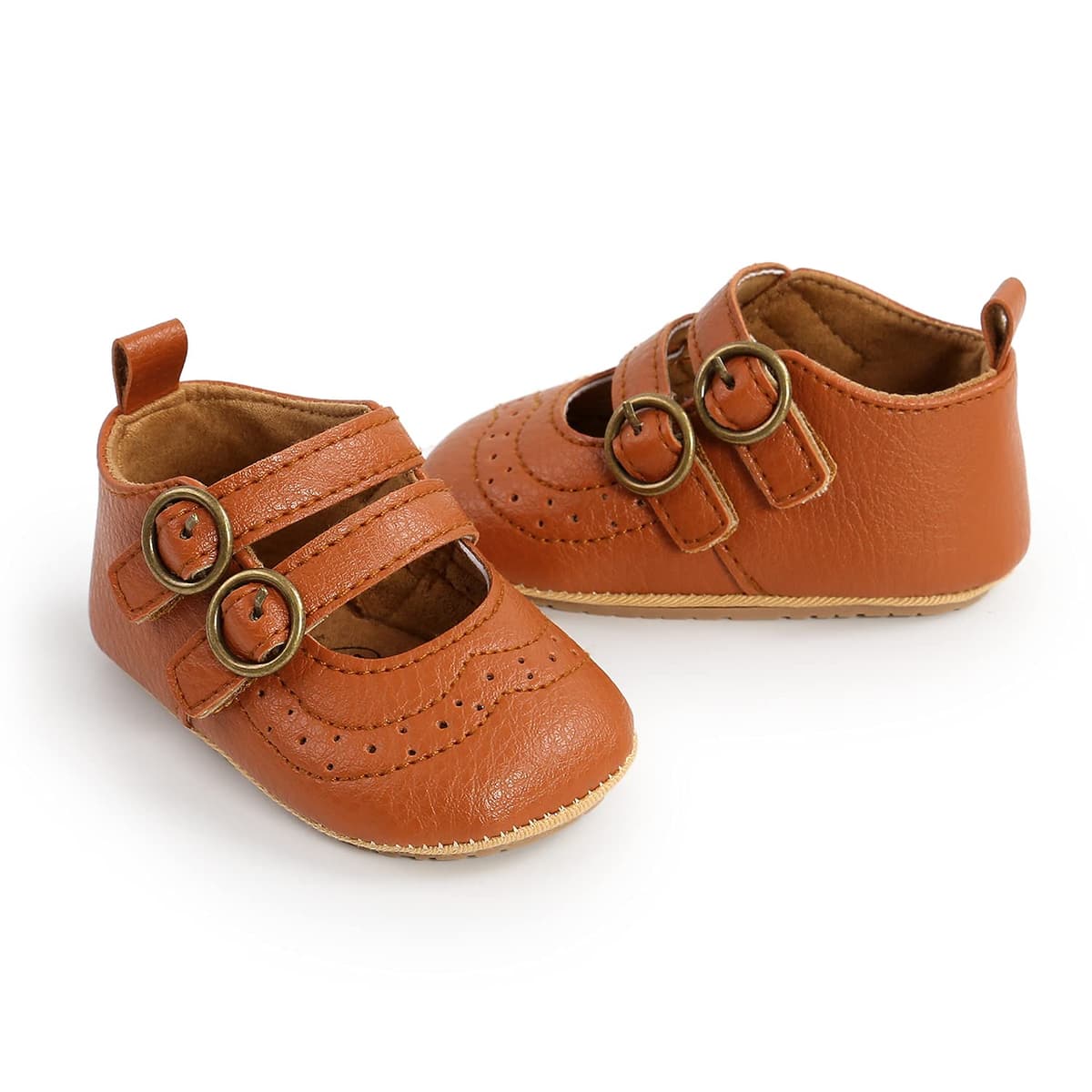Baby Girls First Walking Shoes Mary Jane PU Leather Anti-Slip Princess Shoes Infant Baby Shoes — view 57