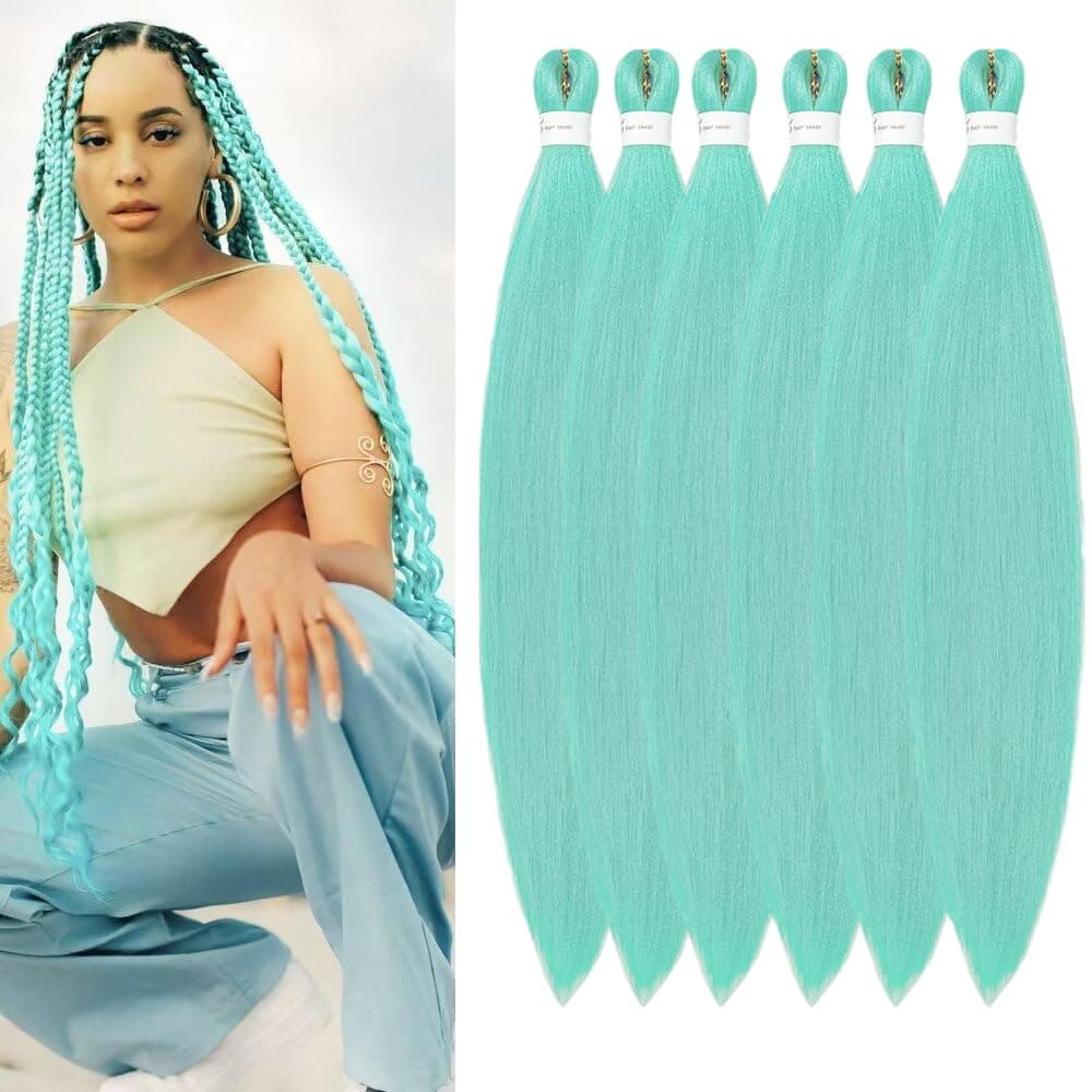 YDDM Capelli Per Treccine Africane Azul Extension Treccine Texture Yaki Easy Install per Principianti 26 Pollici 3 Pezzi Capelli Leggeri e Naturali per Box Braids, Twist e Crochet — view 27