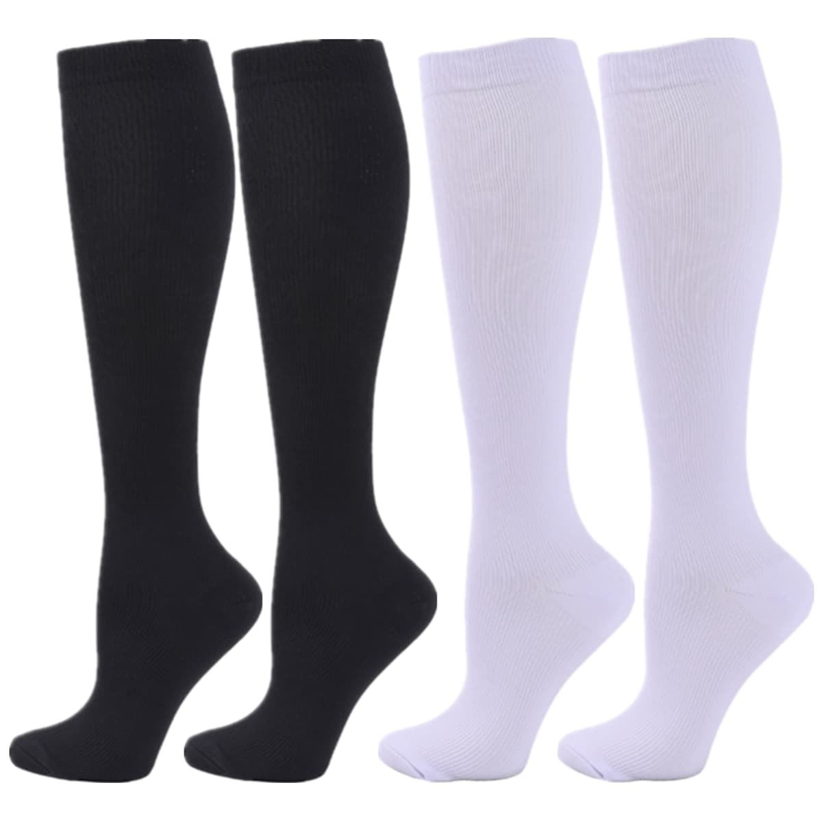 Compression Socks for Women Men, 2/3/4/6 Pairs 20-25mmHg Knee High Socks Compression Stockings for Sport, Athletic, Edema, Diabetic, Varicose Veins, Travel, Pregnancy, Nursing — view 29