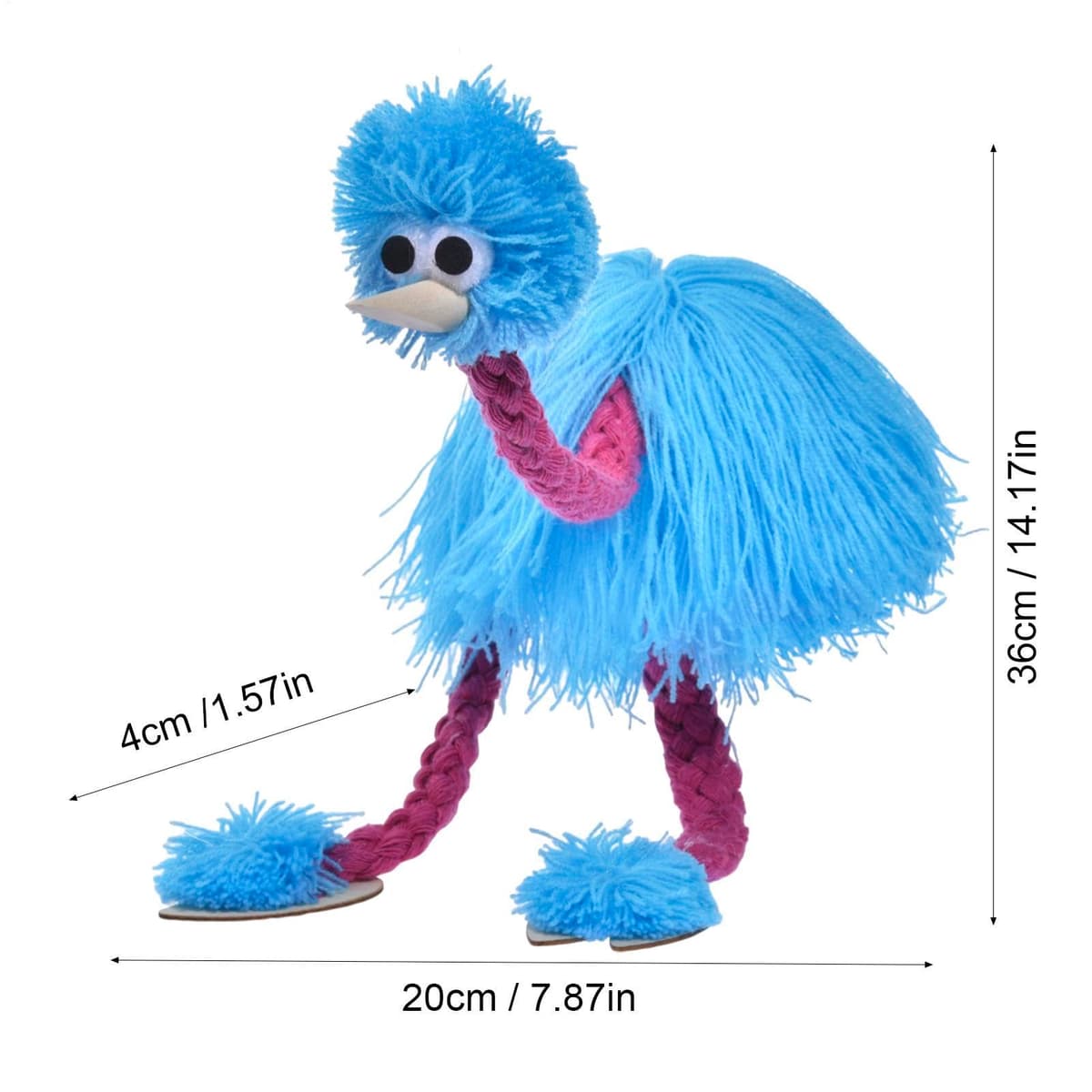 Marioneta De Avestruz con Cuerdas, Divertida Marioneta De Pájaro Interactiva, Marioneta De Avestruz con Cuerdas, Marionetas De Avestruz Hechas A Mano, Muñeca De Cuerda, Marioneta De Peluche — view 4