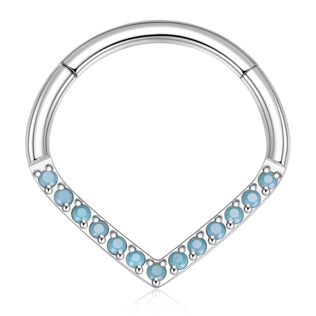 hengkaixuan Teardrop Daith Earrings Septum Jewellery Nose Hoop Ring Surgical Steel Daith Rook Tragus Piercing Jewellery Septum Clicker Ring Small Hoop Earring — view 12