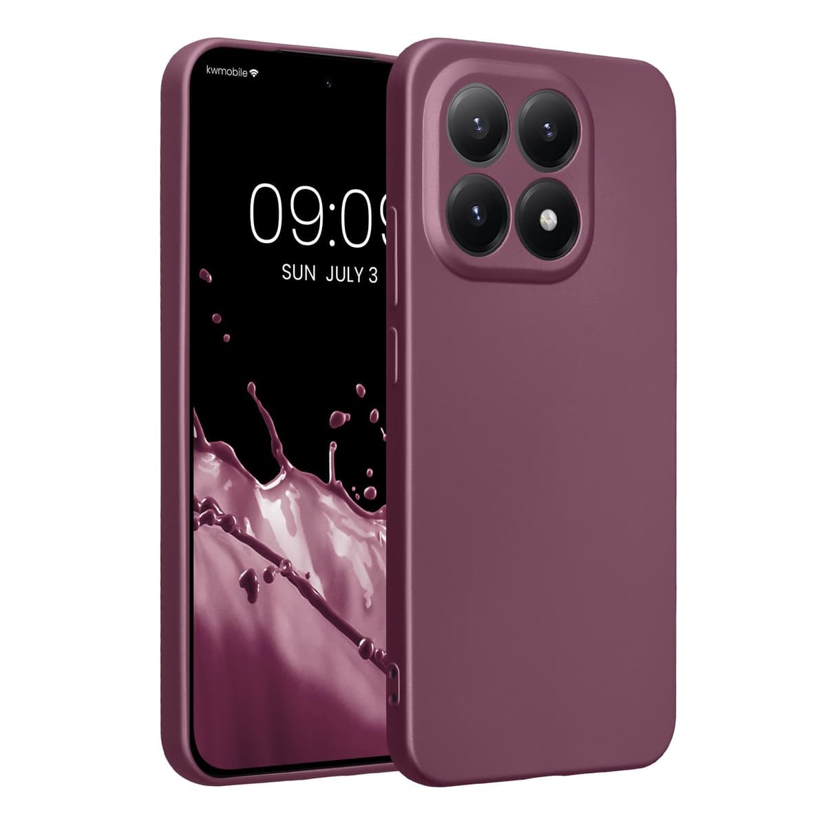 kwmobile Carcasa Compatible con Xiaomi Redmi Note 14 Pro 5G / Poco X7 Funda - Funda Ultrafina de TPU con Bordes elevados - Lavanda Metalizado — view 165