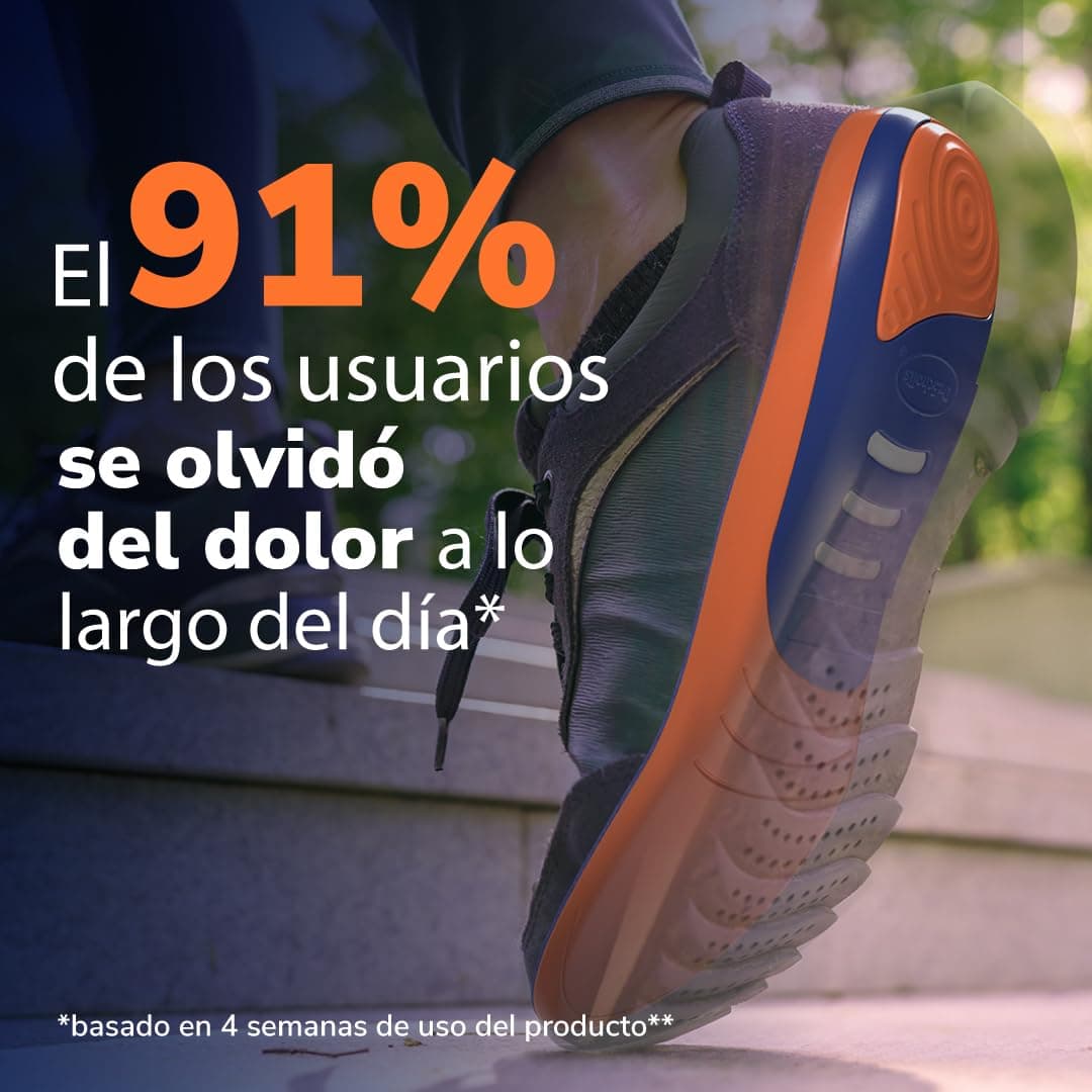 Dr. Scholl’s Advanced Pain Relief Plantillas Ortopédicas Hombres/Mujeres, resistentes para zapatos y botas, alivio fascitis plantar, soporte arco, pies planos, absorción impactos, soporta hasta 150kg — view 10