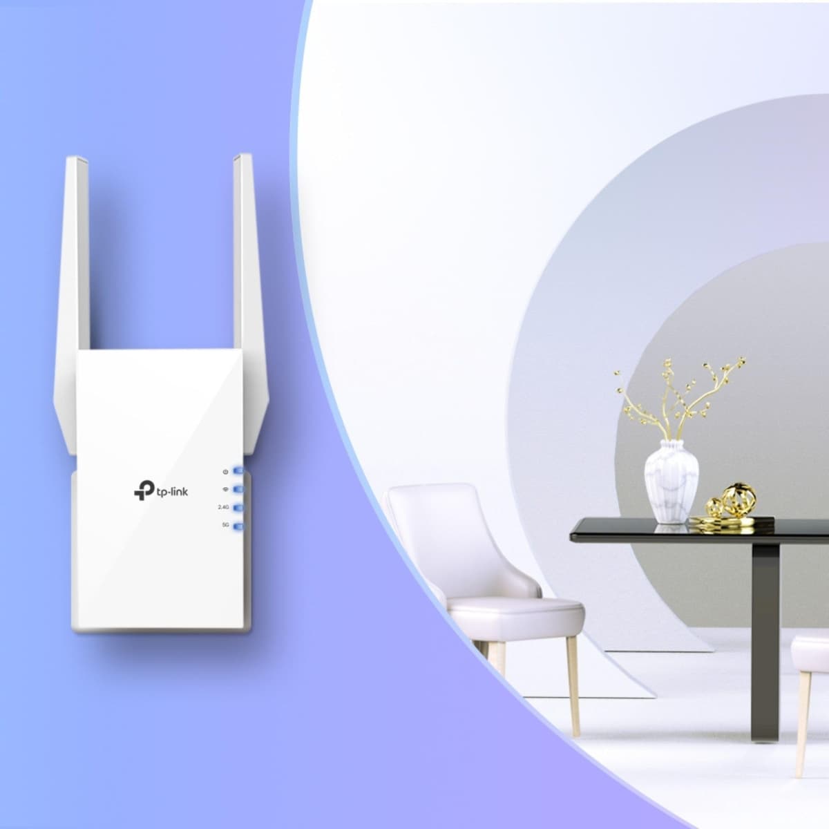 New TP-Link RE505X WiFi 6 Extender Booster AX1500, Dual-Band WiFi Repeater with Gigabit Ethernet, EasyMesh Compatible, Access Point Mode, App Setup — view 6