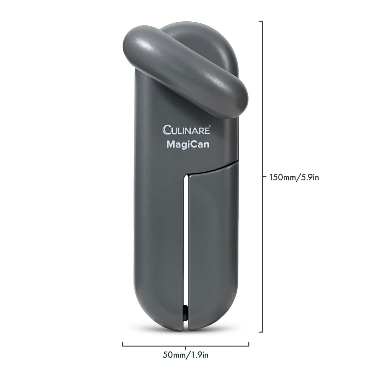 Culinare MagiCan Tin Opener, Grey, Plastic/Stainless Steel, Manual Can Opener, Comfortable Handle for Safety and Ease — view 12