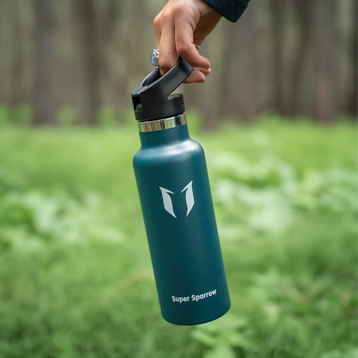 Super Sparrow Botella Agua Acero Inoxidable - Botella Agua Niños - 500ml/750ml/1L - Botella Termica Boca Estándar - Sin BPA, para Niños & Adultos, Deporte, Oficina, Yoga, Ciclismo — view 4