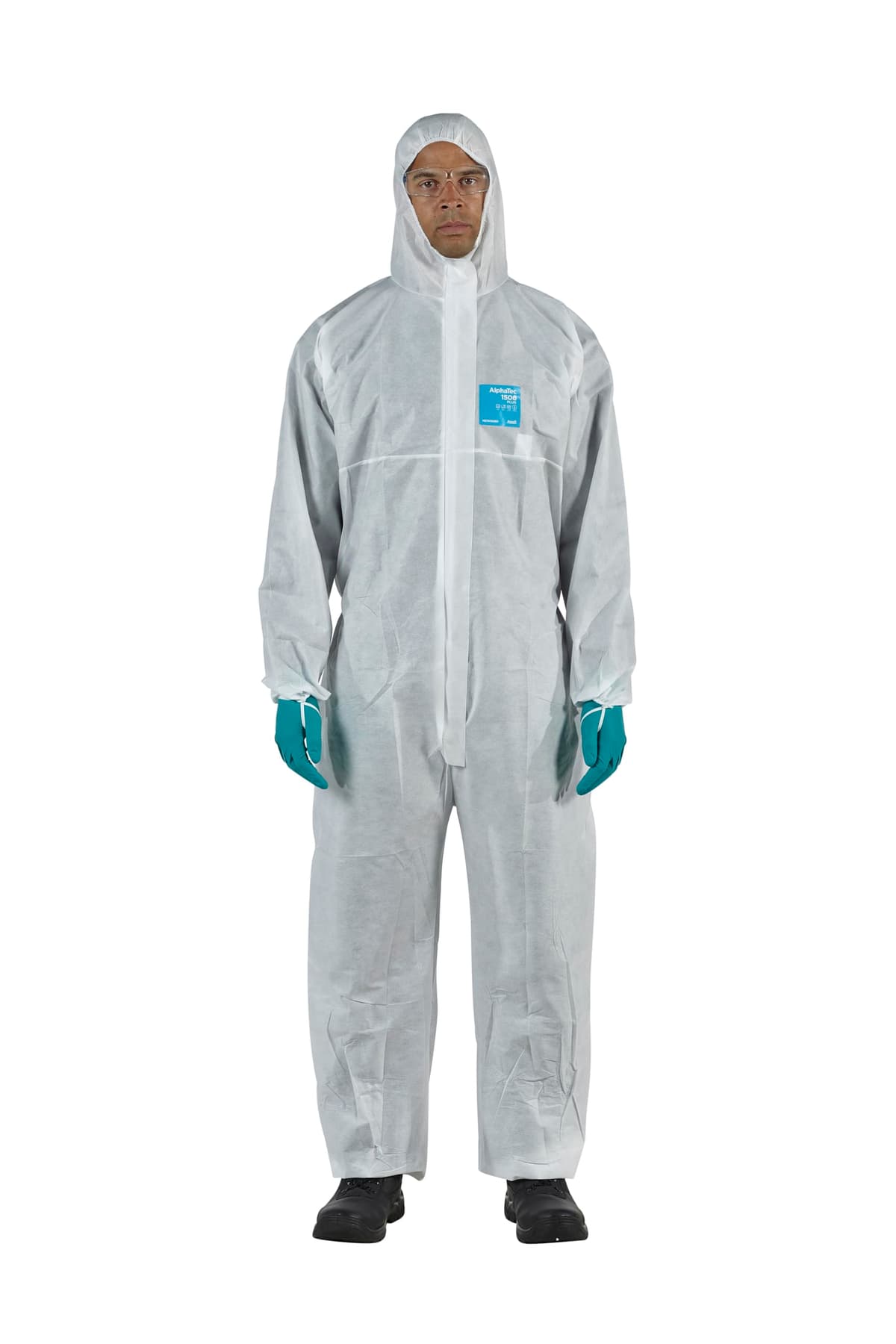 Ansell AlphaTec Bodysuit, Disposable Work Overall with Hood, Chemical Protection, Industrial Safety Workwear, Men Women (1 Unit) — view 5