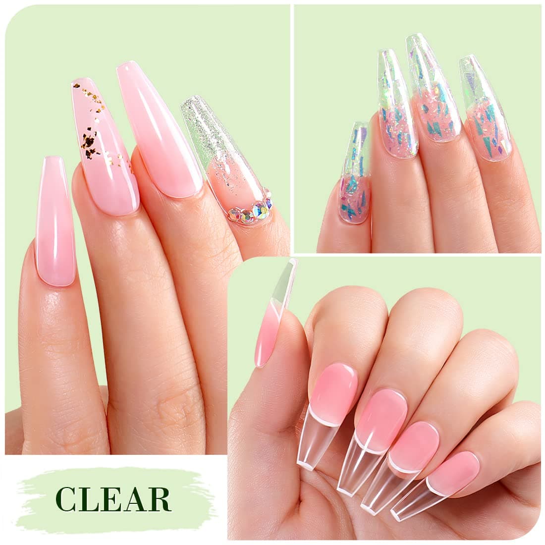 AIMEILI Gel Uñas Constructor Base Coat y Builder Gel 7 en 1 Nail Extensión Esmaltes Semipermanentes de Uñas UV LED Building Base 10ML — view 7
