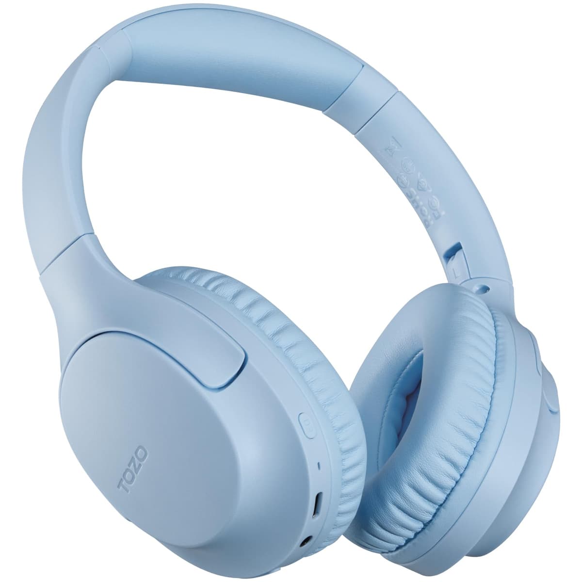 TOZO HT3 Bluetooth Headphones, Active Noise Cancelling with 5-Mic AI Chat, Wireless Over Ear Bluetooth, Hi-Res Audio, 90H Playtime, Transparency Mode, Dual Bluetooth Connection, 32 EQ Modes — view 14