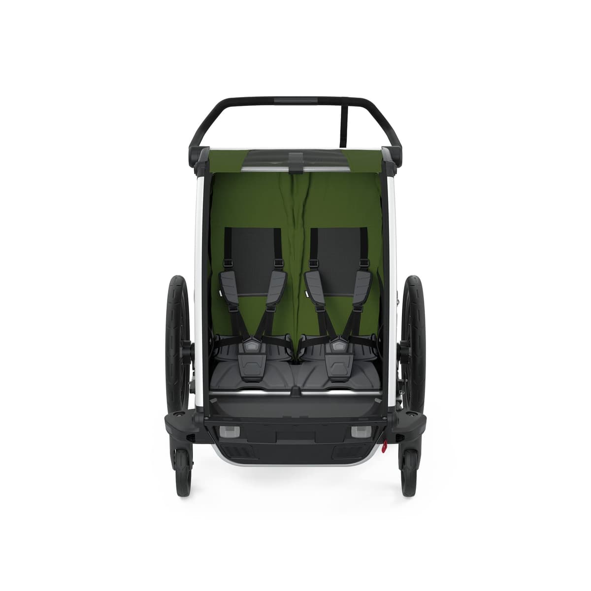 Thule, Chariot Cab 2, Trailer/Stroller, Aluminium/Cypress Green, Uni, Unisex-Adult — view 4