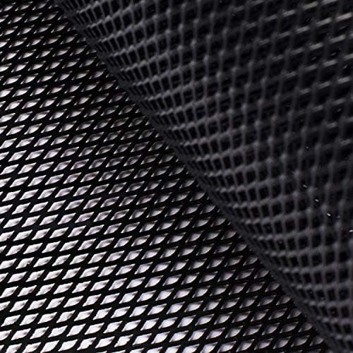 AggAuto Universal 40"x13" Car Grill Mesh - Aluminum Alloy Automotive Grille Insert Bumper Rhombic Hole 4x8mm, One of the Most Multifunctional Shape Grids Black