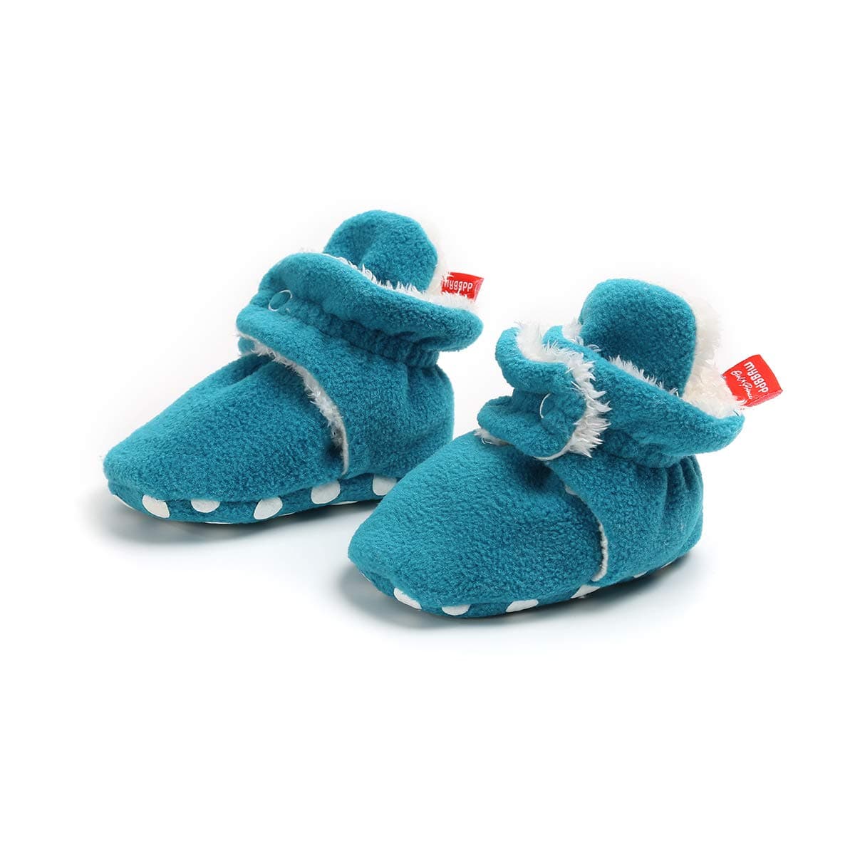 TMEOG Baby Booties Slippers Infant Boots Newborn First Walking Shoes Baby Winter Sock Crib Shoes for Boys Girls 0-6 Months — view 4