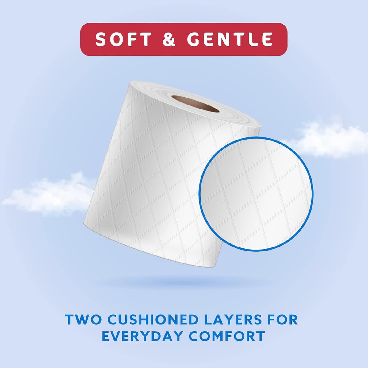 by Amazon Soft Toilet Tissue, 2-Ply, 18 Rolls (Pack of 1), 200 Sheets per Roll, FSC Certified — view 3