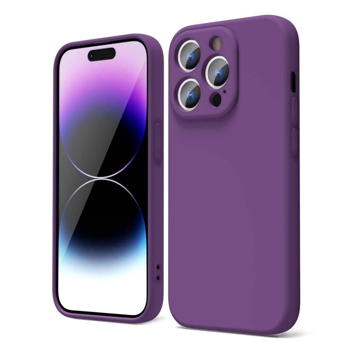oakxco for iPhone 17 Pro Max Phone Case Liquid Silicone, Cute Thin Slim Grip Soft Rubber Gel for Women Men, Smooth Matte TPU Plain Solid Color Girly Simple Case with Camera Cover, Light Pink — view 535
