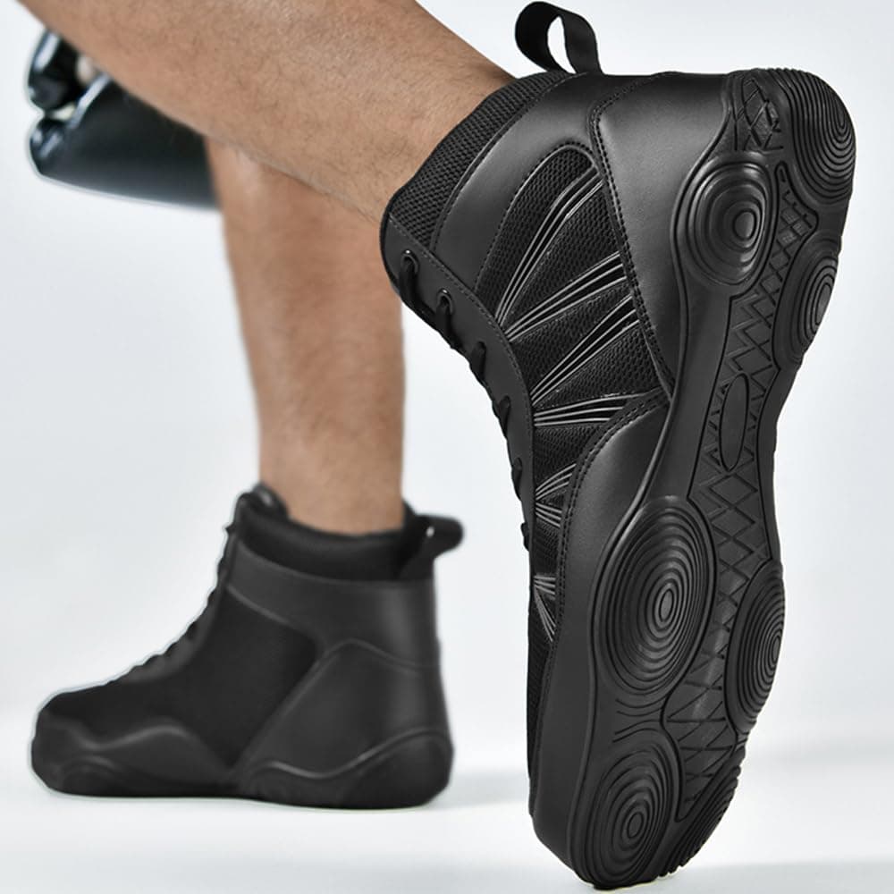 Zapatos de Boxeo para Hombres Antideslizantes Zapatillas de Lucha Libre Zapatos de Lucha Profesional Deportivos Ligeros Unisex — view 5