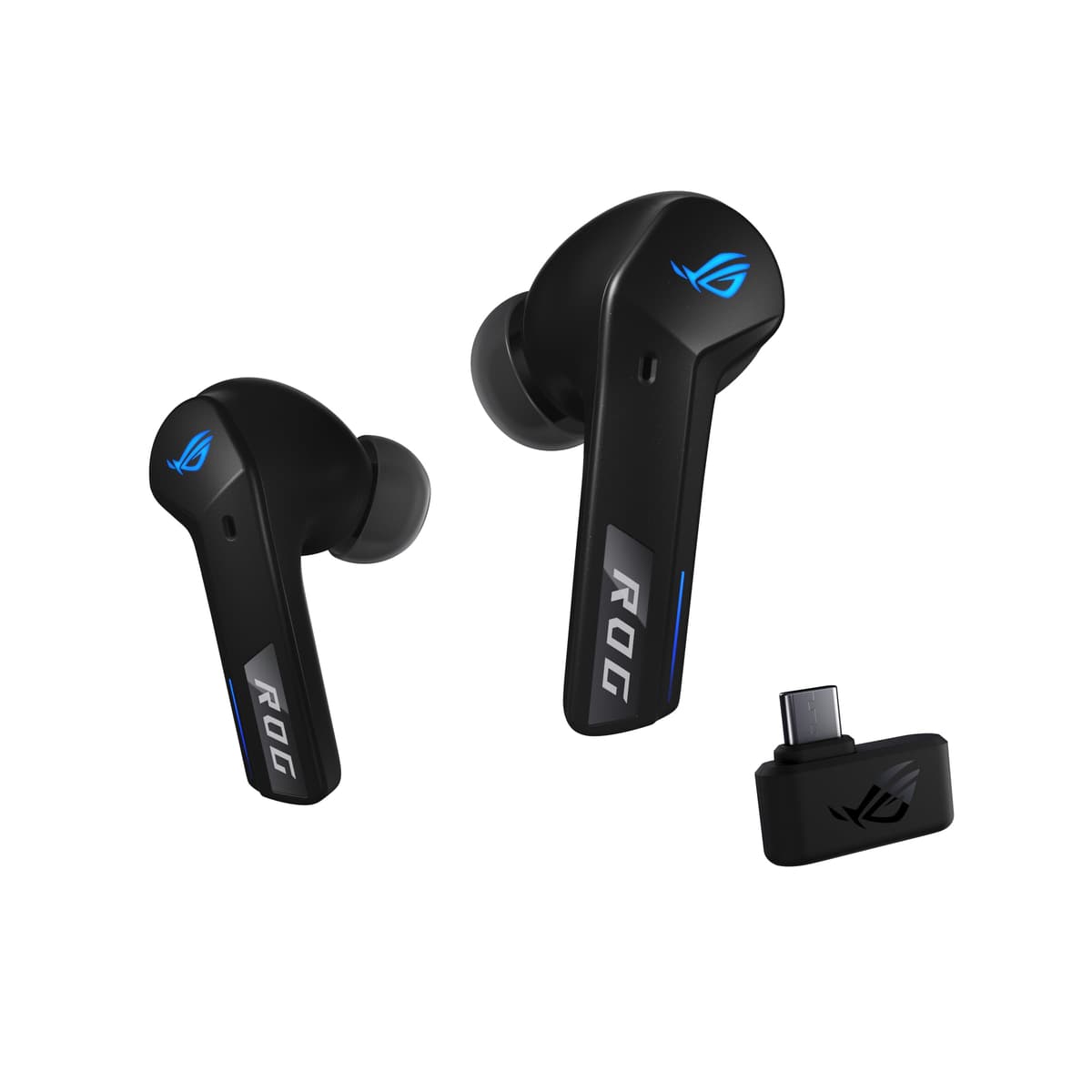 ASUS ROG Cetra True Wireless SpeedNova Gaming Earbuds – Dual-Mode (BT, 2.4GHz), Dirac Opteo, Bone-Conduction AI Mic, Adaptive ANC, 46Hr Battery, for PC, PS5, PS4, Switch, Mobile, ROG Ally/X - Black — view 2