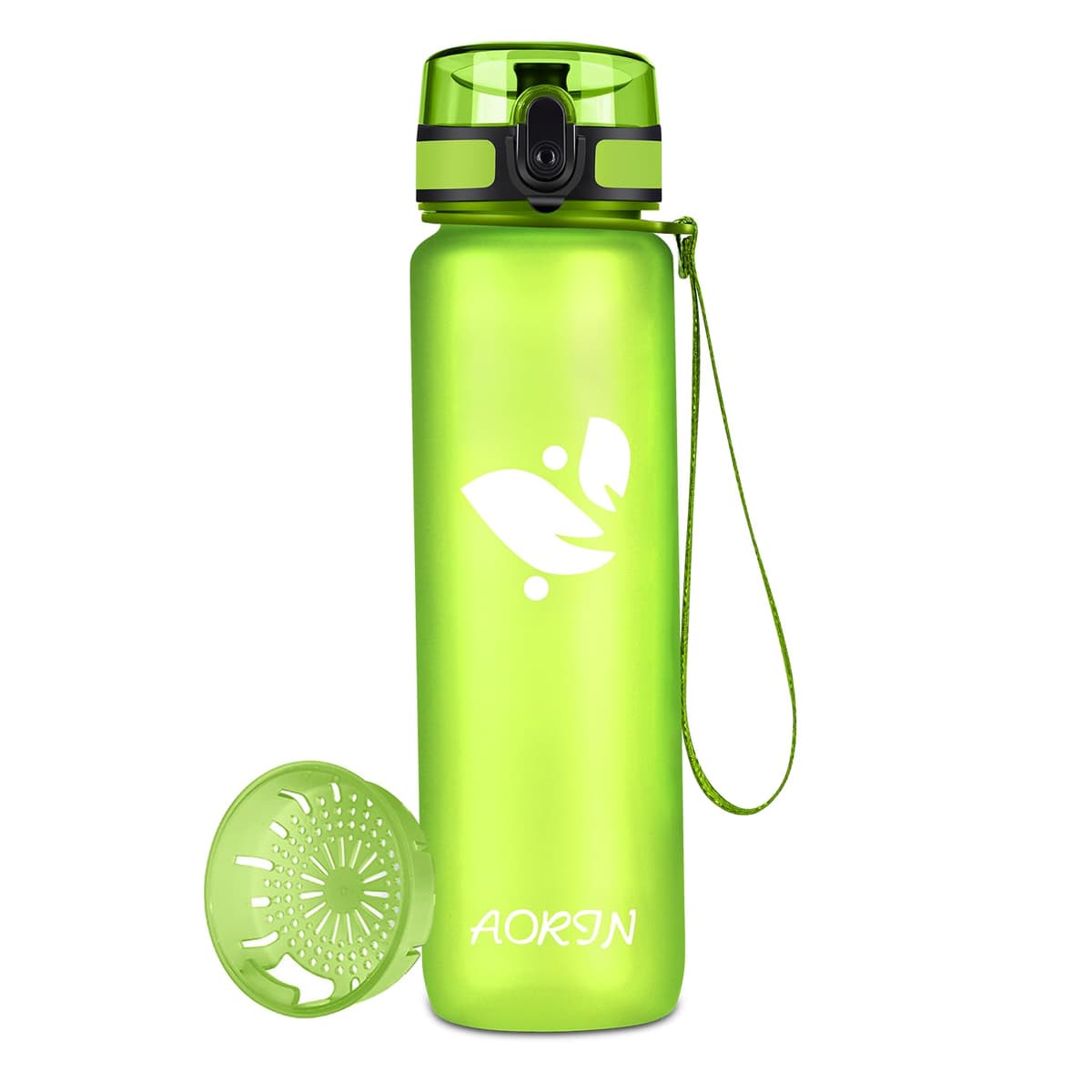 AORIN Botella Agua Deporte -350ml/500ml/750ml/1000ml - Botella Agua Niños Sin BPA，Impermeable y Reutilizable，Apertura con un Solo botón，Aplicar a Sport, Gimnasio, Trekking，Bicicleta — view 12