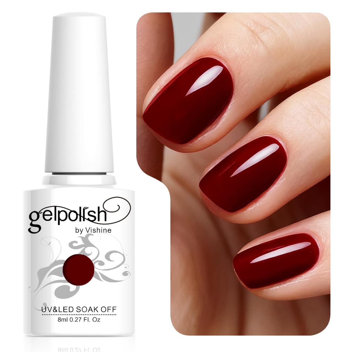 Vishine 15ml Semipermanente Esmalte de uñas en gel Soak-off UV LED Manicure Barniz Geles DIY Salon Neon Pink # 2039 — view 20