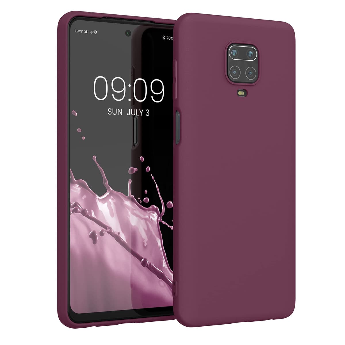 kwmobile Carcasa Compatible con Xiaomi Redmi Note 14 Pro 5G / Poco X7 Funda - Funda Ultrafina de TPU con Bordes elevados - Lavanda Metalizado — view 186