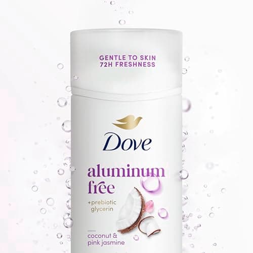 Dove Deodorant Stick for Women, Aluminum Free, 72H Odor Protection, Coconut & Pink Jasmine, 2.4 Oz — view 3