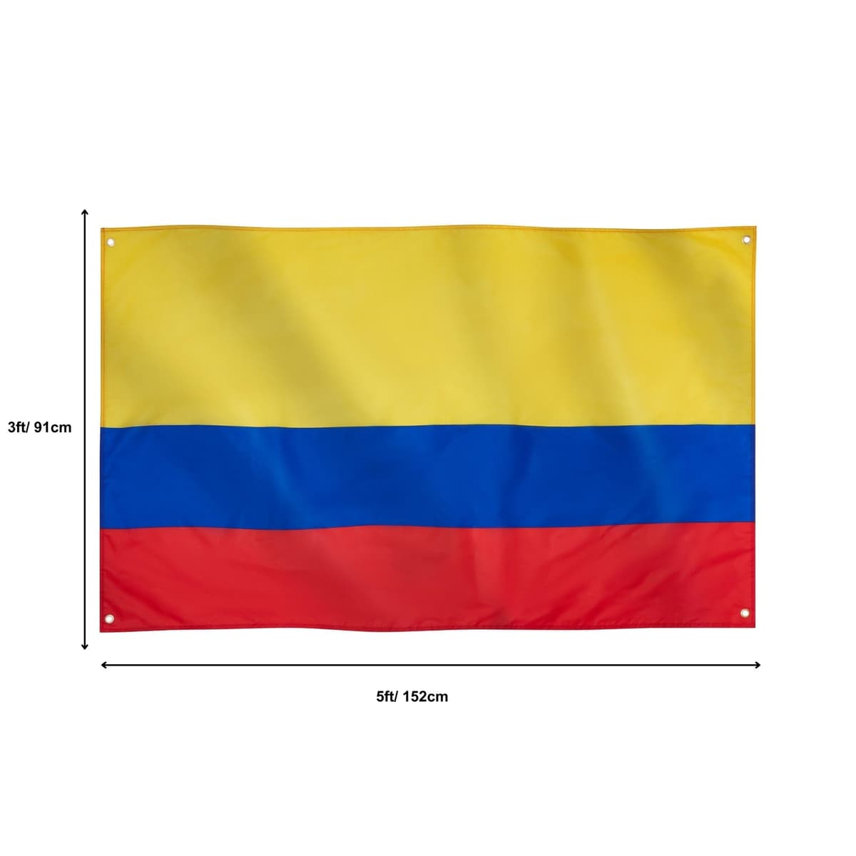 Runesol Cornwall Flag - 91x152cm, 3ft x 5ft, Cornish Flag, 4 Grommets, Eyelet in Every Corner, Premium Quality, Inside & Outside Use, Vivid Colours — view 950