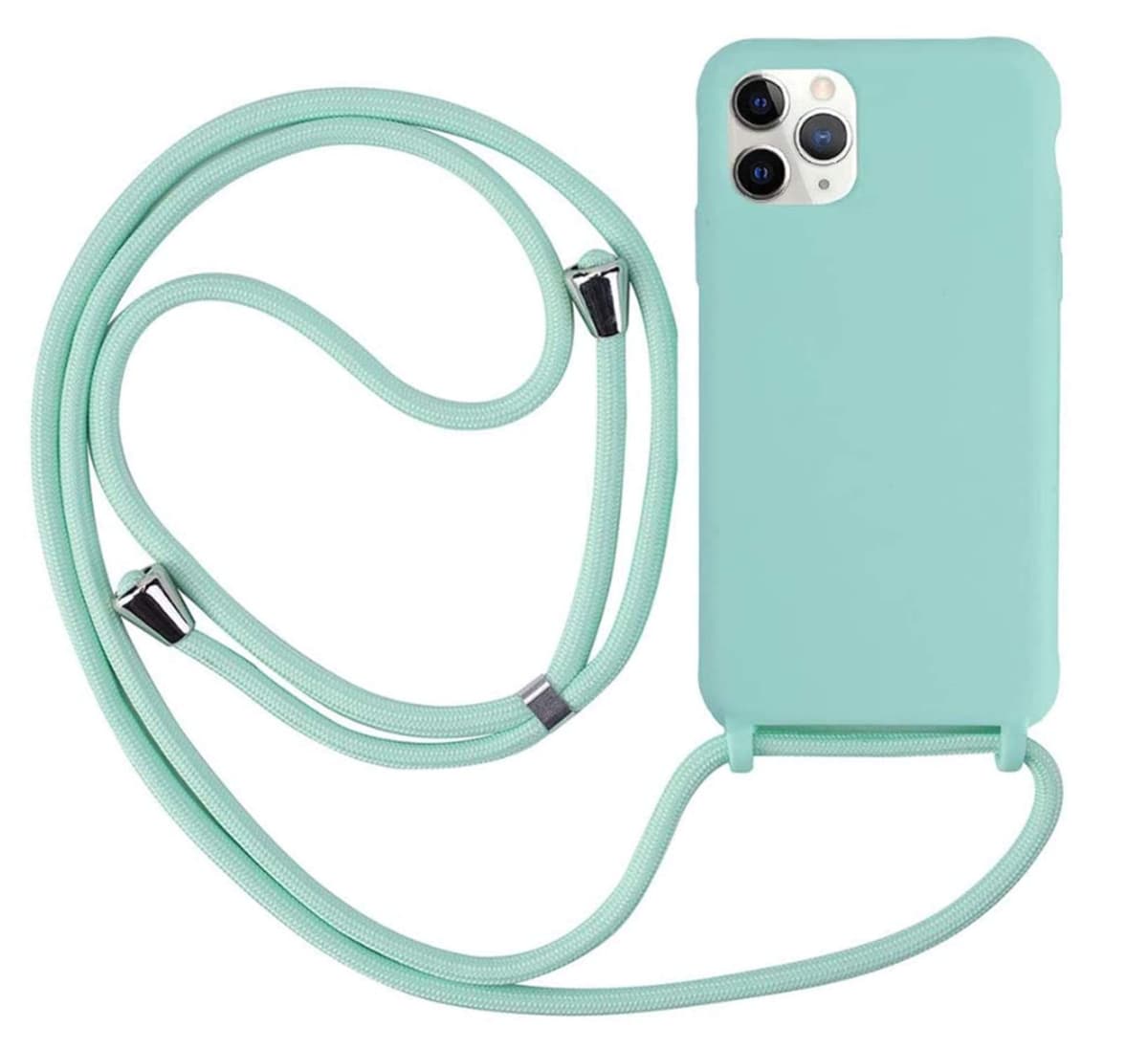 Funda Compatible con iPhone 17 Pro MAX(6.9"),Ajustable Collar Correa de Cuello Cordón Cuerda Carcasa TPU Bumper Silicona Skin Caso para iPhone 17 Pro MAX(6.9")-Verde — view 26