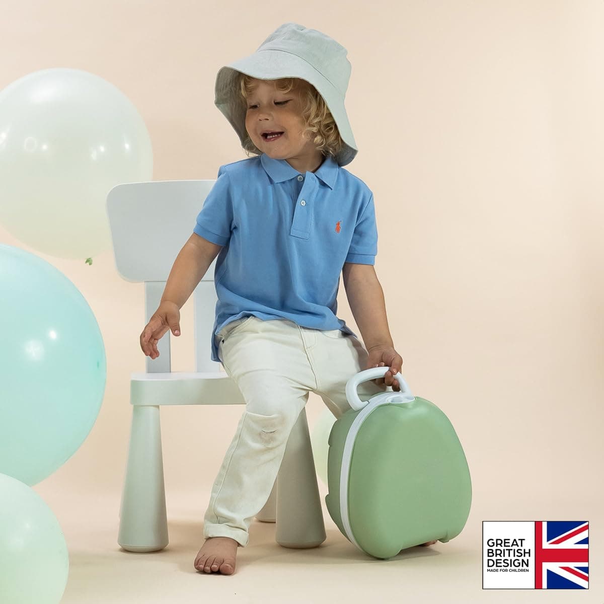 My Carry Potty - galardonado asiento de inodoro portátil para bebés, niños y niñas para llevar a cualquier lugar (Verde pastel) — view 2