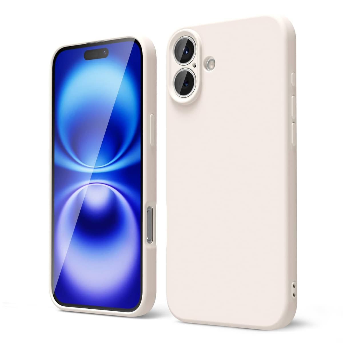 oakxco for iPhone 17 Pro Max Phone Case Liquid Silicone, Cute Thin Slim Grip Soft Rubber Gel for Women Men, Smooth Matte TPU Plain Solid Color Girly Simple Case with Camera Cover, Light Pink — view 1986