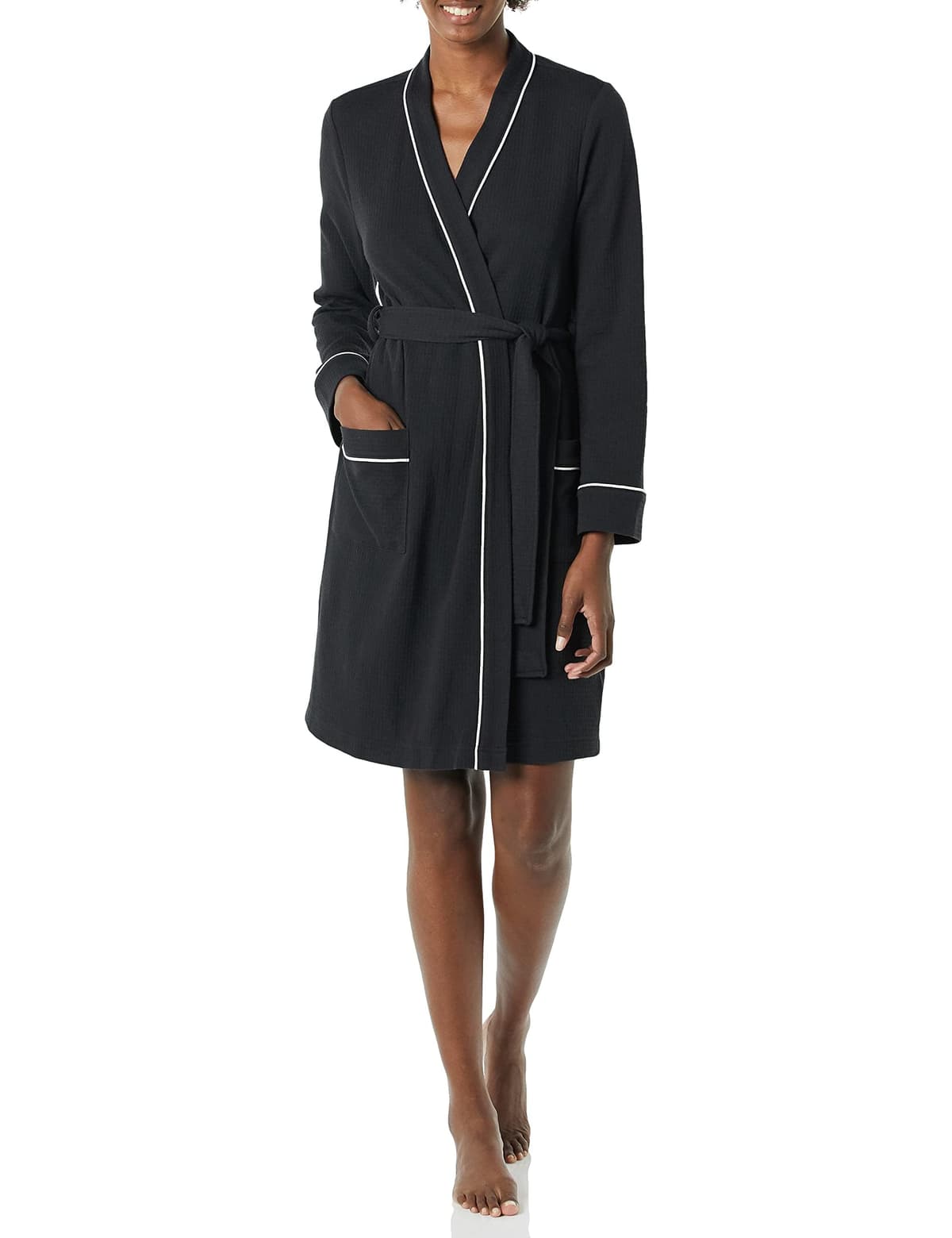 Amazon Essentials Women's Lightweight Waffle Mid-Length Dressing Gown (Available in Plus Size) — view 11