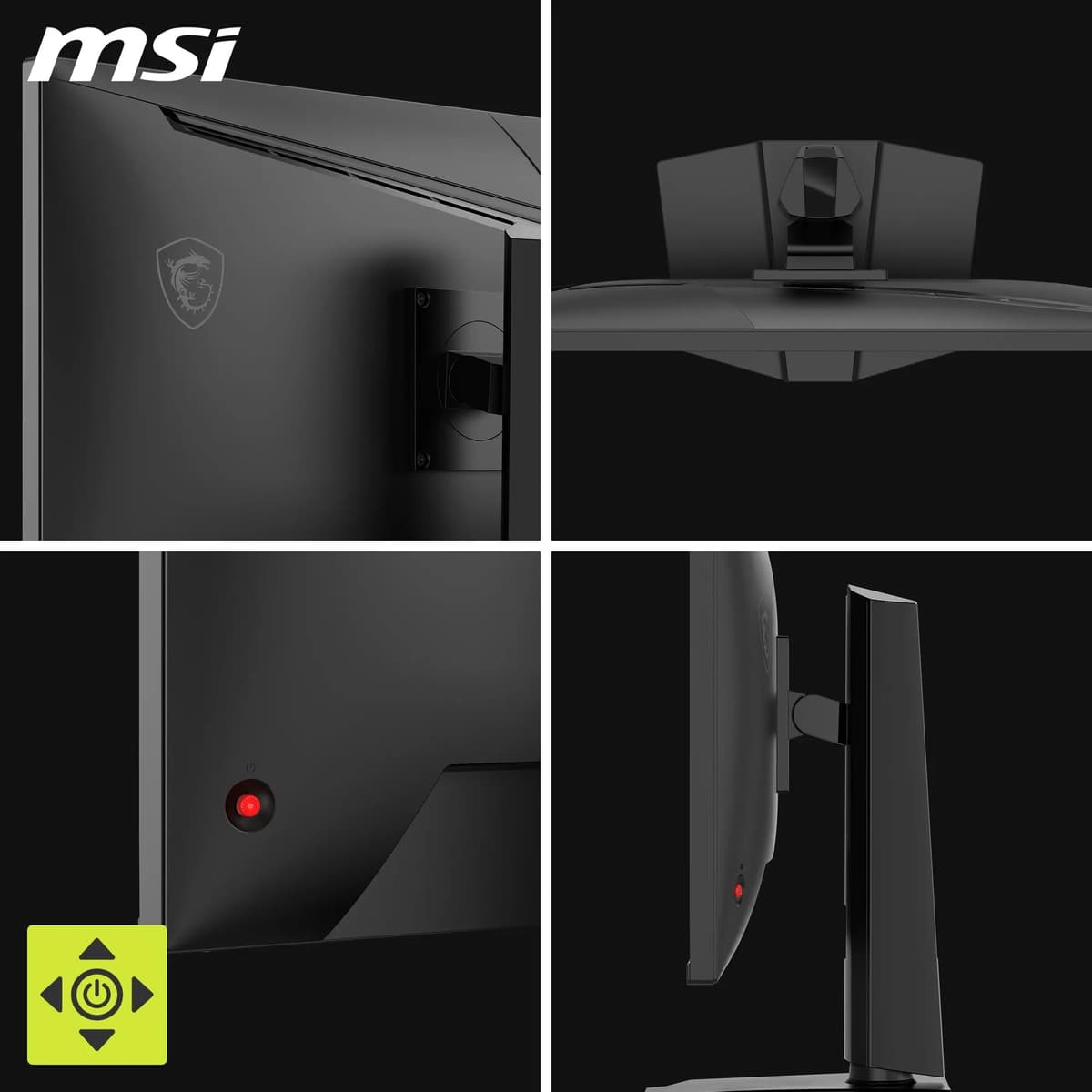 MSI MAG 275UPD E14 27-Inch, 4K UHD Gaming Monitor, 3840 x 2160 IPS, 288Hz, 1ms, HDR ready, Eye care, Dual-Mode, HDMI 2.1, DP 1.4a, Frame-less, Tilt/Height Adjustable, Vesa Mount, Black — view 4