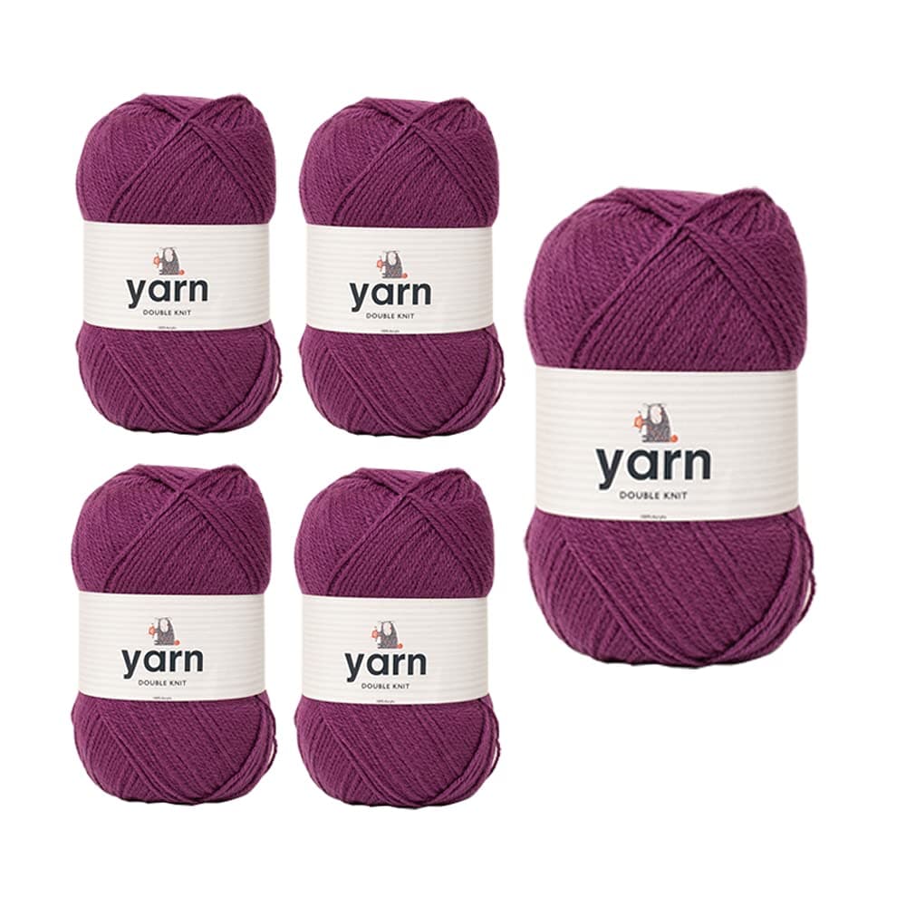 Korbond DK Beige Yarn - 100g Acrylic Wool - Lightweight, Hypoallergenic & Durable Double Knit Crochet Yarn Knitting Wool (290m Total) — view 133