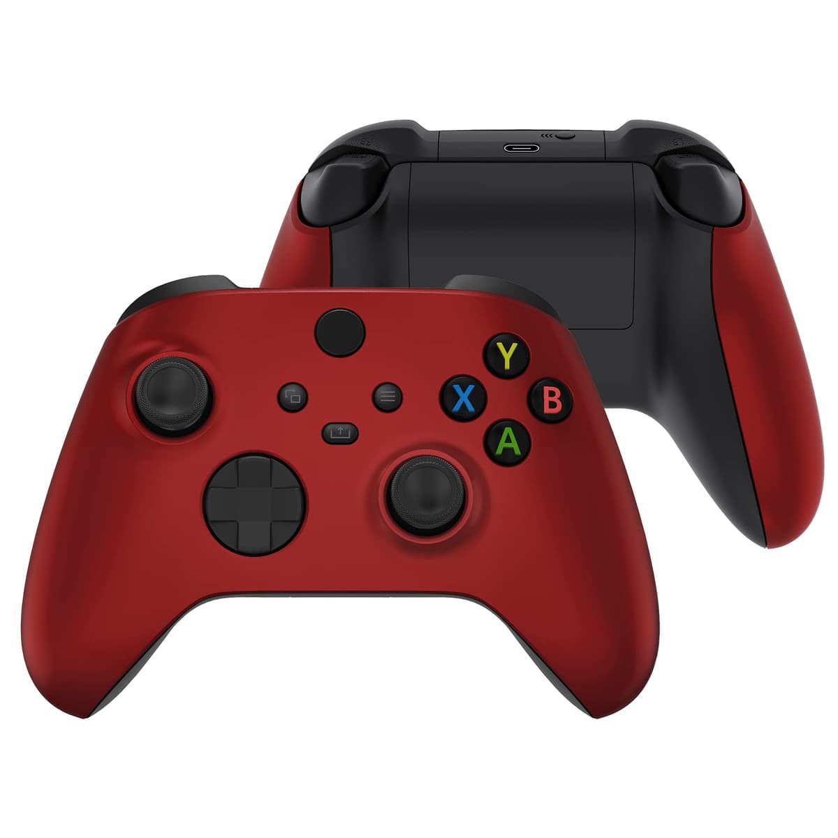 eXtremeRate Carcasa Delantera y Grip para Xbox Series X/S Mando - Cubierta Frontal Protectora de Agarre Empuñadura para Xbox Series S X Controlador - No Incluye Mando (Naranja) — view 16
