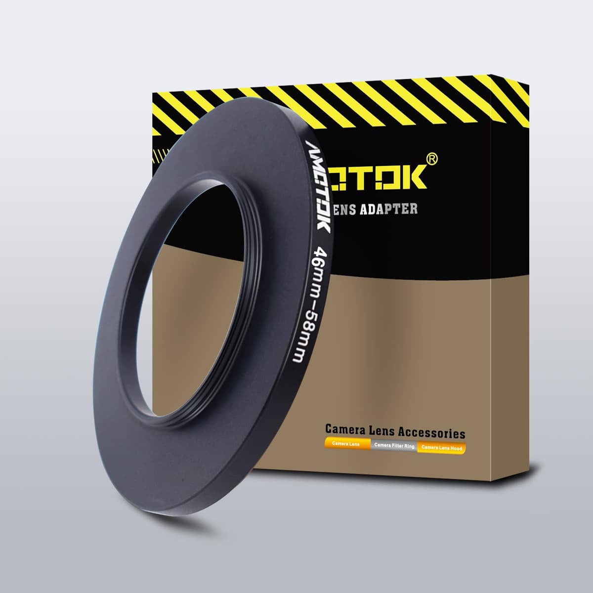 46mm Lens to 58mm Camera Lens Adapter,46mm to 58mm Filter Step-Up Adapter Ring,Compatible All 58mm Filter Accessory