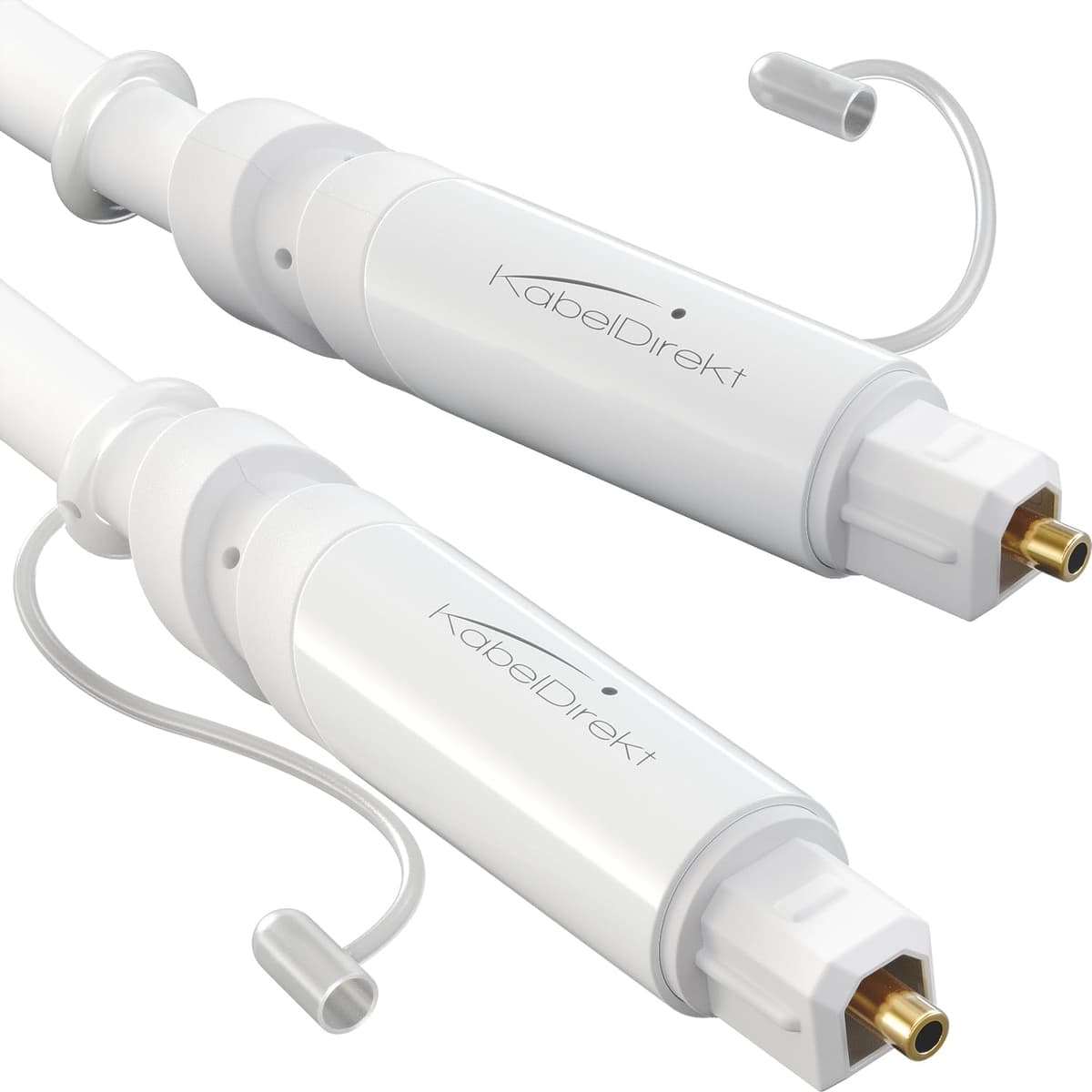 KabelDirekt – 2m Cable Óptico TOSLINK Audio (Stereo Dolby Digital normal, DTS, Conector Macho a Conector Macho, negro) — view 11