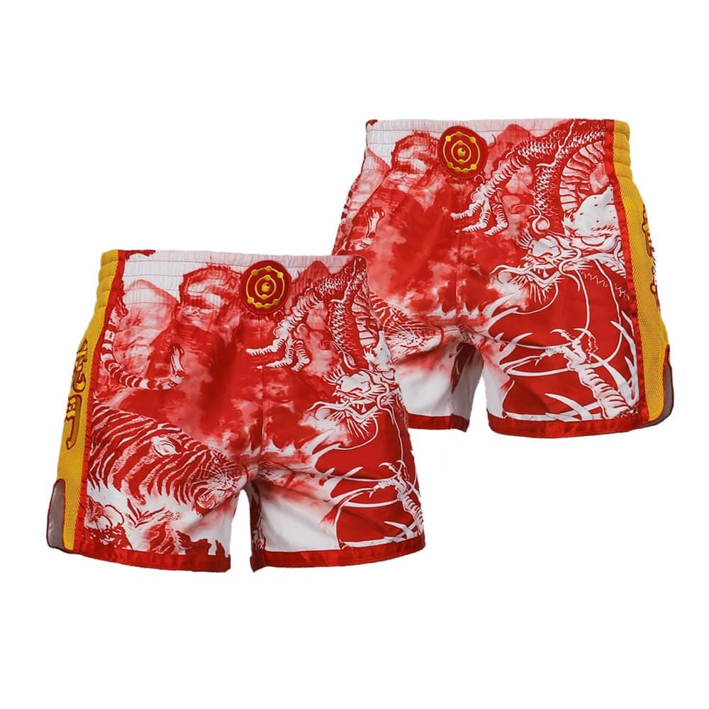 FLUORY Muay Thai Shorts, MMA Fight Shorts Ropa de Entrenamiento Jaula Lucha Grappling Artes Marciales Kickboxing Shorts Ropa — view 50