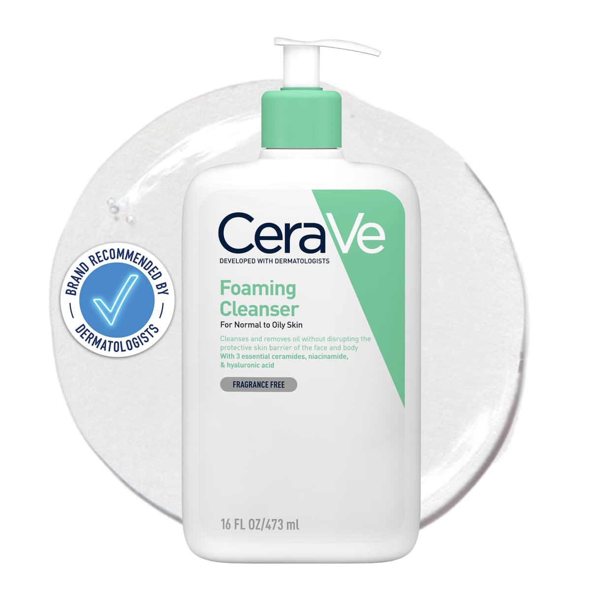 CeraVe Foaming Cleanser for Normal to Oily Skin with Niacinamide and 3 Essential Ceramides — view 11