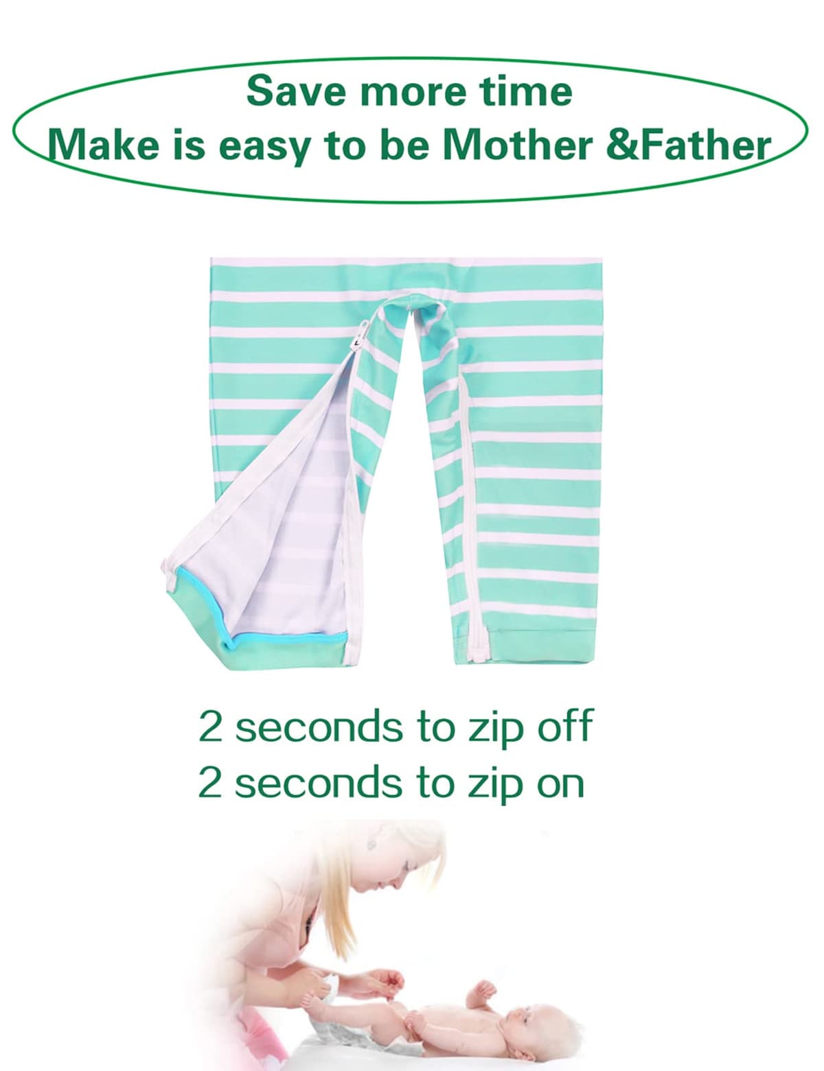 weVSwe Baby Toddler Boy Swimsuit Long Sleeve Baby Swimwear UPF 50+ Sun Protection Rash Guard Swimming Costume with Crotch Zipper 0-3 Years — view 4