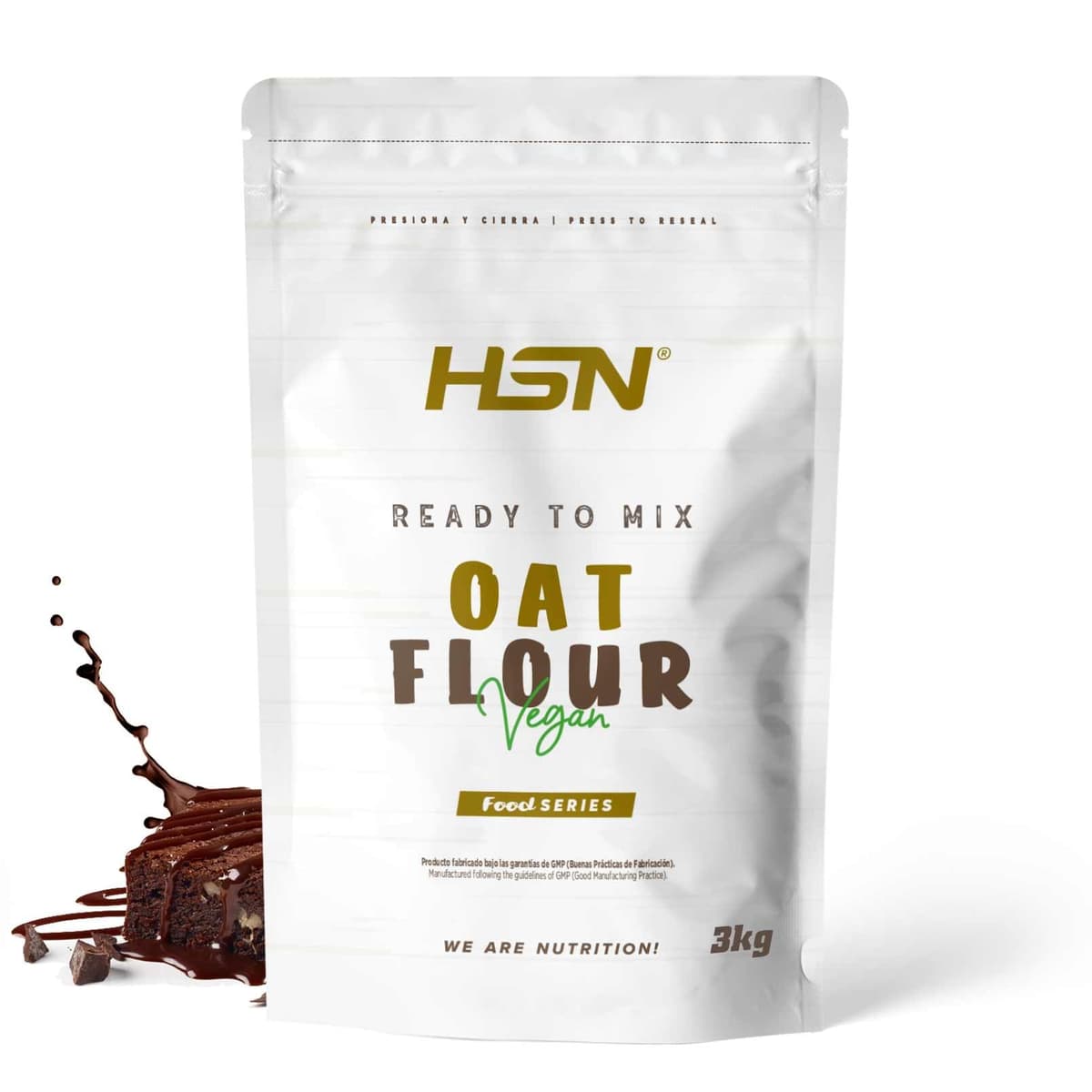 HSN Harina de Avena de Sabores Instantánea en Polvo | Sin Sabor 3Kg = 60 Tomas por Envase | Sin Azúcares Añadidos | Ideal Tortitas de Avena, Batidos de Proteínas | No-GMO, Vegano — view 19