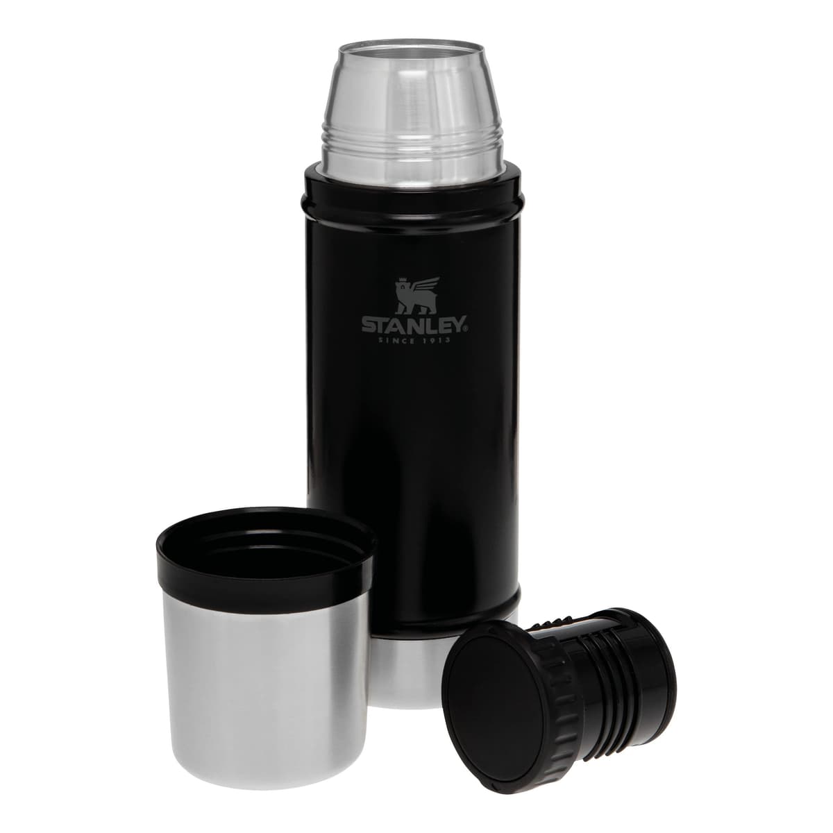 Stanley 1913 Classic Legendary Thermal Flask 0.47L - Keeps Hot Or Cold for 15 Hours - BPA-Free Insulated Bottle - Stainless Steel Coffee Flask - Leakproof - Dishwasher Safe - Matte Black — view 9