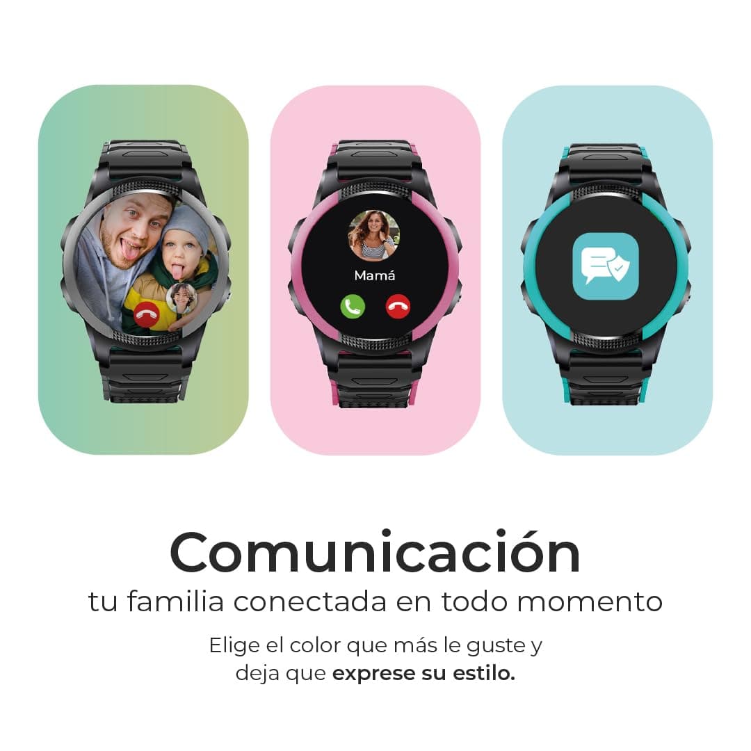 Save Family Slim 4G | Reloj Inteligente Niño con Localizador GPS, Llamada, Vídeo, Chat, Botón SOS, Cronómetro | SIM Incluida – Color Verde — view 6