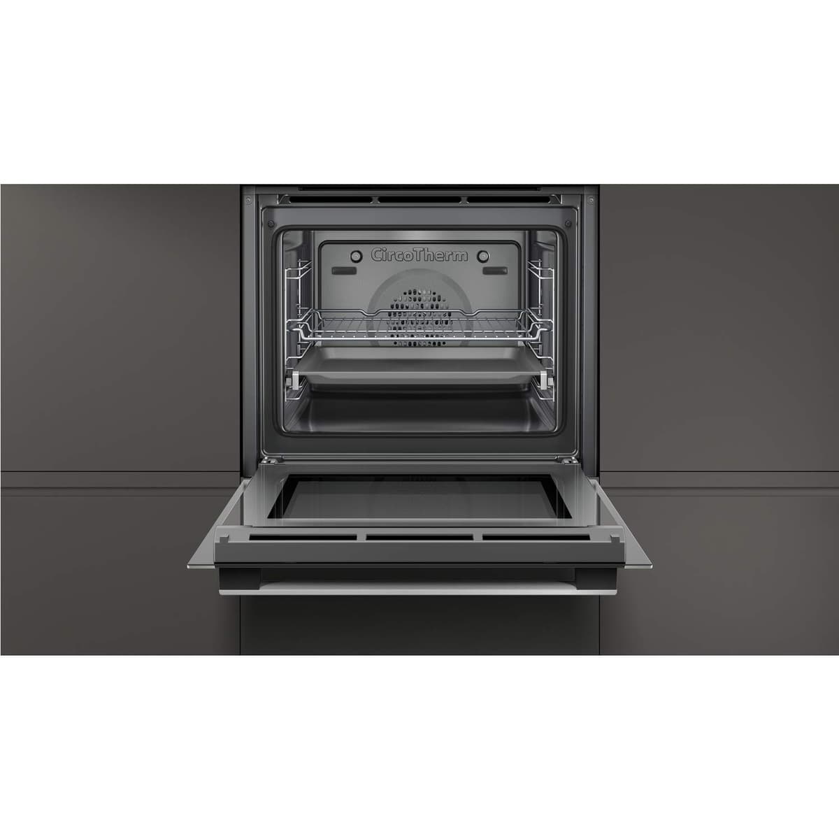 NEFF B1ACE4HW0B N50 Single Oven with Circotherm and Cliprails, White — view 2
