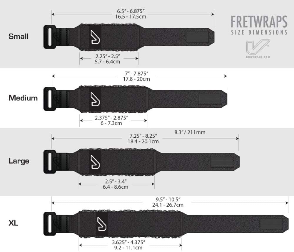 Gruv Gear FretWraps String Muter 1-Pack (Black, Small) (FW-1PK-SM) — view 2