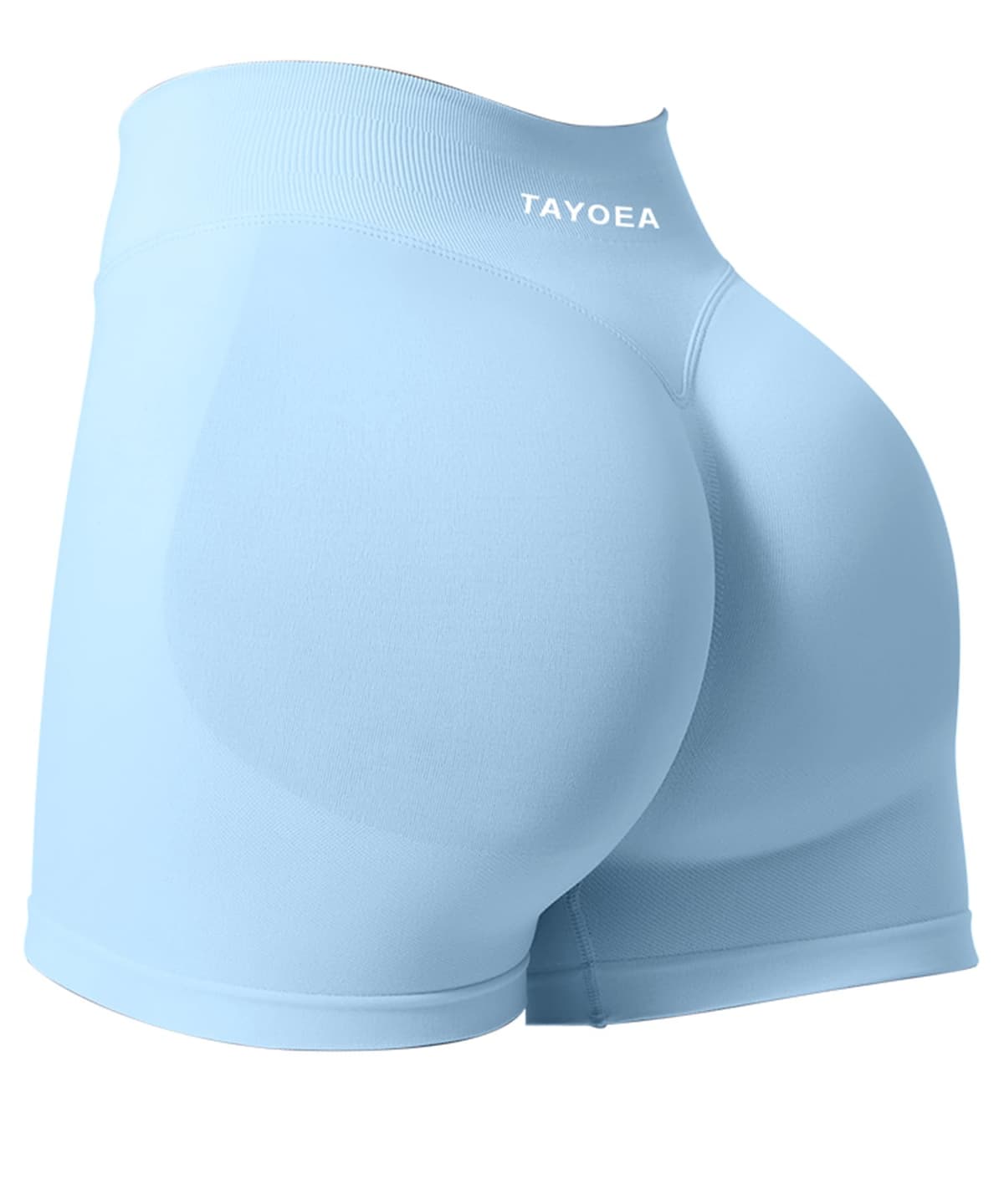 TAYOEA Pantalones Cortos Ciclismo Deportivos para Mujer Mallas Correr Cintura Alta Gimnasio Fitness Yoga Medias Push Up Booty Butt Scrunch Opaco Sin Costuras — view 18