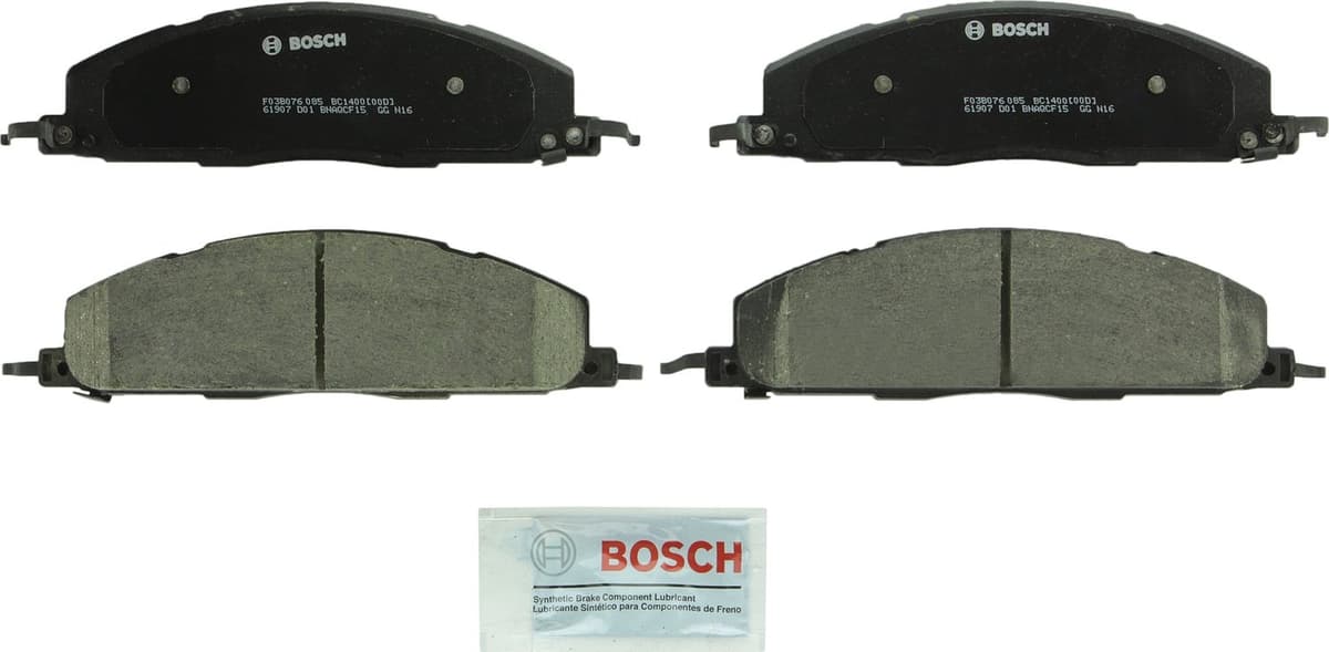 Bosch BC914 QuietCast Premium Ceramic Disc Brake Pad Set For: Acura ILX; Honda Accord, Civic, CR-V, Element, Fit, Front — view 276