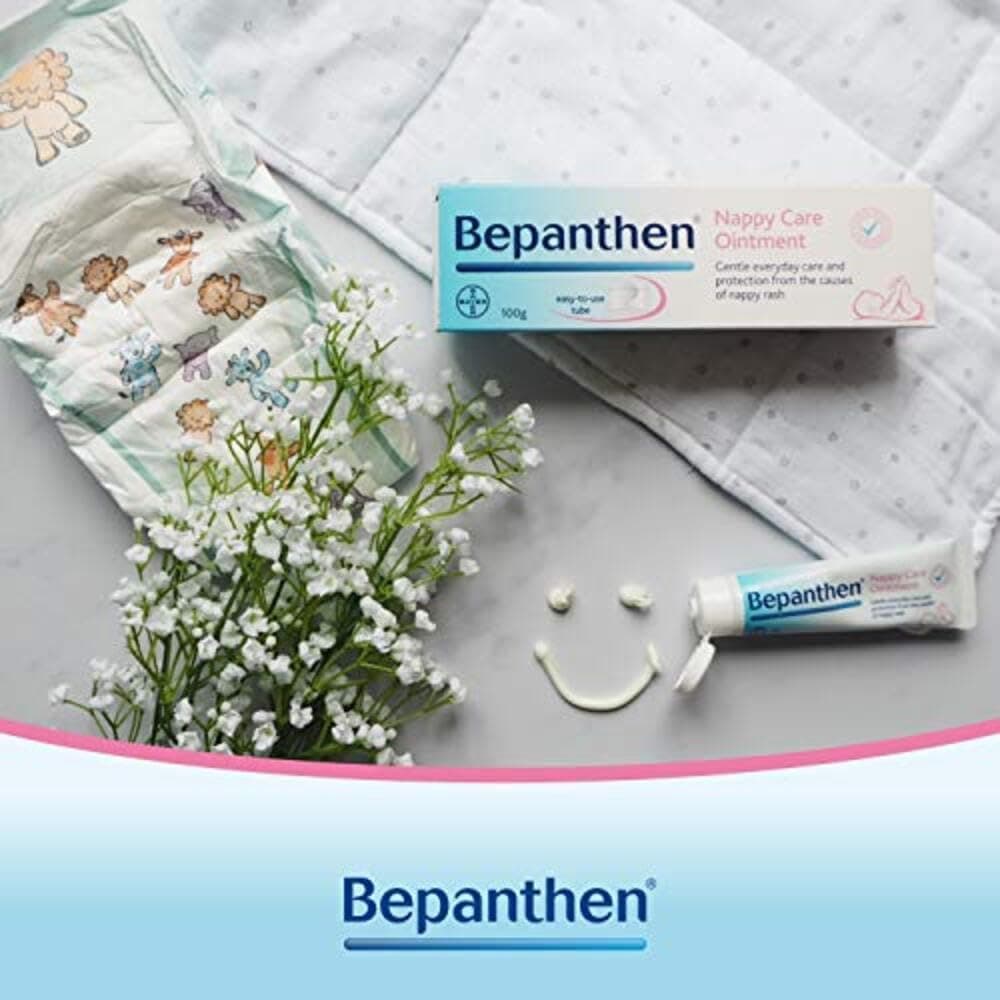 Bepanthen Nappy Care Ointment | Nappy Cream with Provitamin B5 | Suitable for Newborns Skin, 100 g (Packing May Vary). — view 6