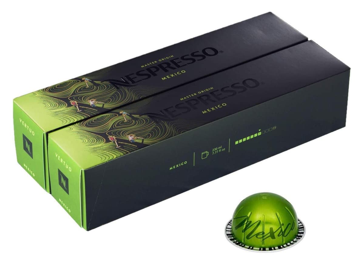 Nespresso Vertuo Double Espresso Selection Long Expiry Coffee Pods Capsules Chiaro Scuro 20 Pods 2 Sleeves — view 15